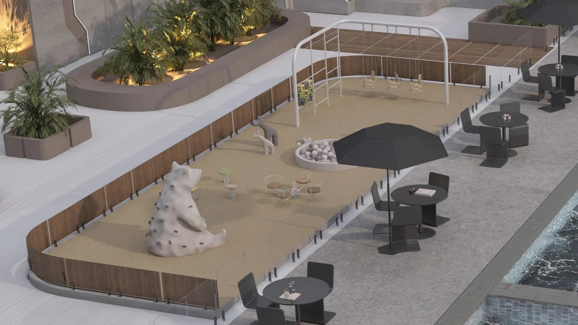 Rose Gardens 1 amenity Kids’ Play Area in Al Satwa, Dubai, by ROZ Real Estate Development LLC