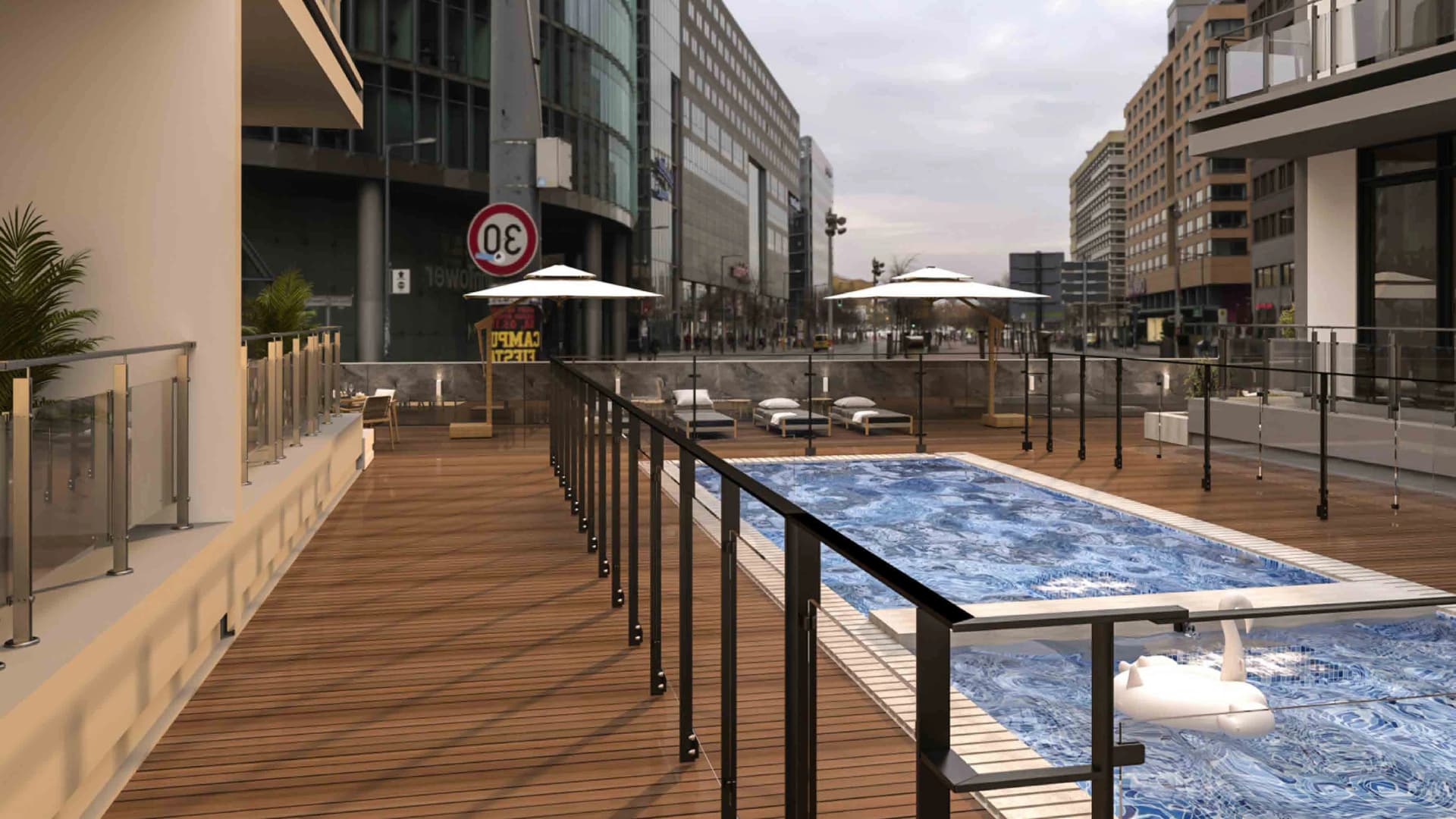 Rose Gardens 2 amenity Adult & Kids Swimming Pool in Jumeirah Village Circle, Dubai, by ROZ Real Estate Development LLC