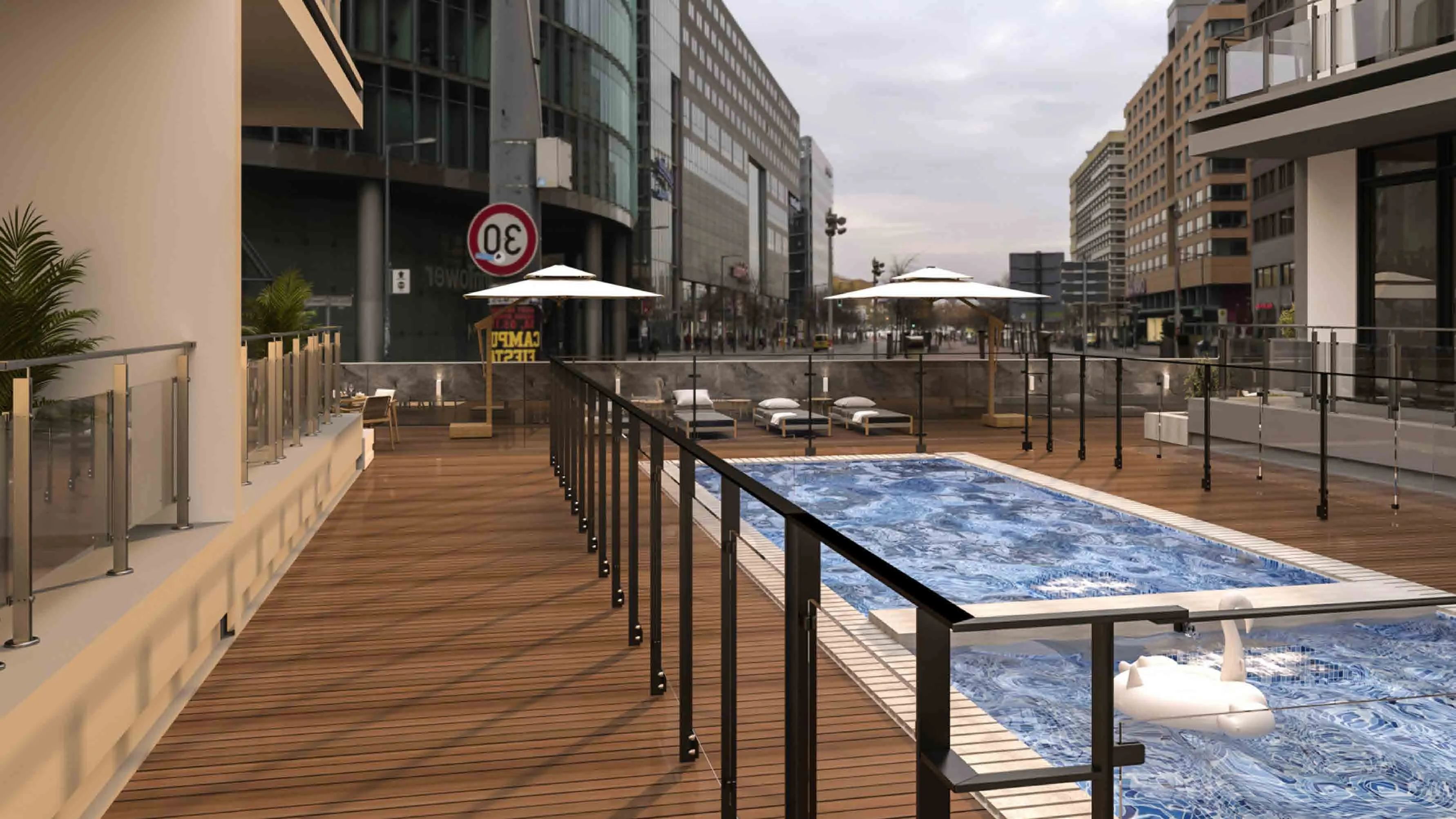 Rose Gardens 2 amenity Adult & Kids Swimming Pool - Jumeirah Village Circle, Dubai - by ROZ Real Estate Development LLC