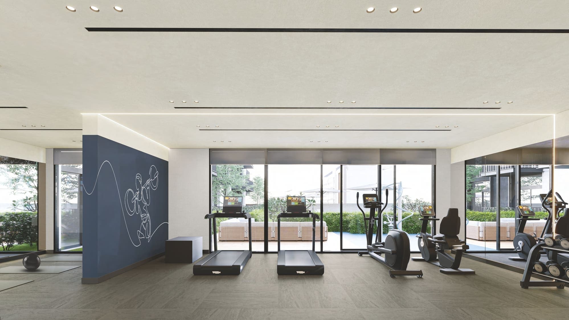 Rosemont Residences amenity Elevated Gym - JVT (Jumeirah Village Triangle), Dubai - by Ellington