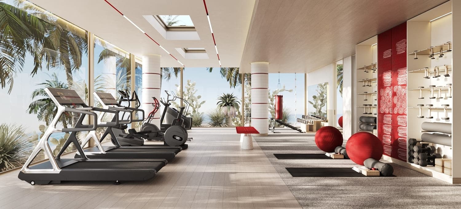 Rosso Bay Residences amenity Gym With Dance And Yoga Studio - Al Marjan Island, Dubai - by ALDAR
