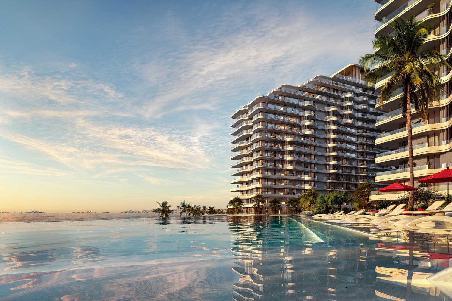 Rosso Bay Residences exterior view - Al Marjan Island, Dubai - by ALDAR