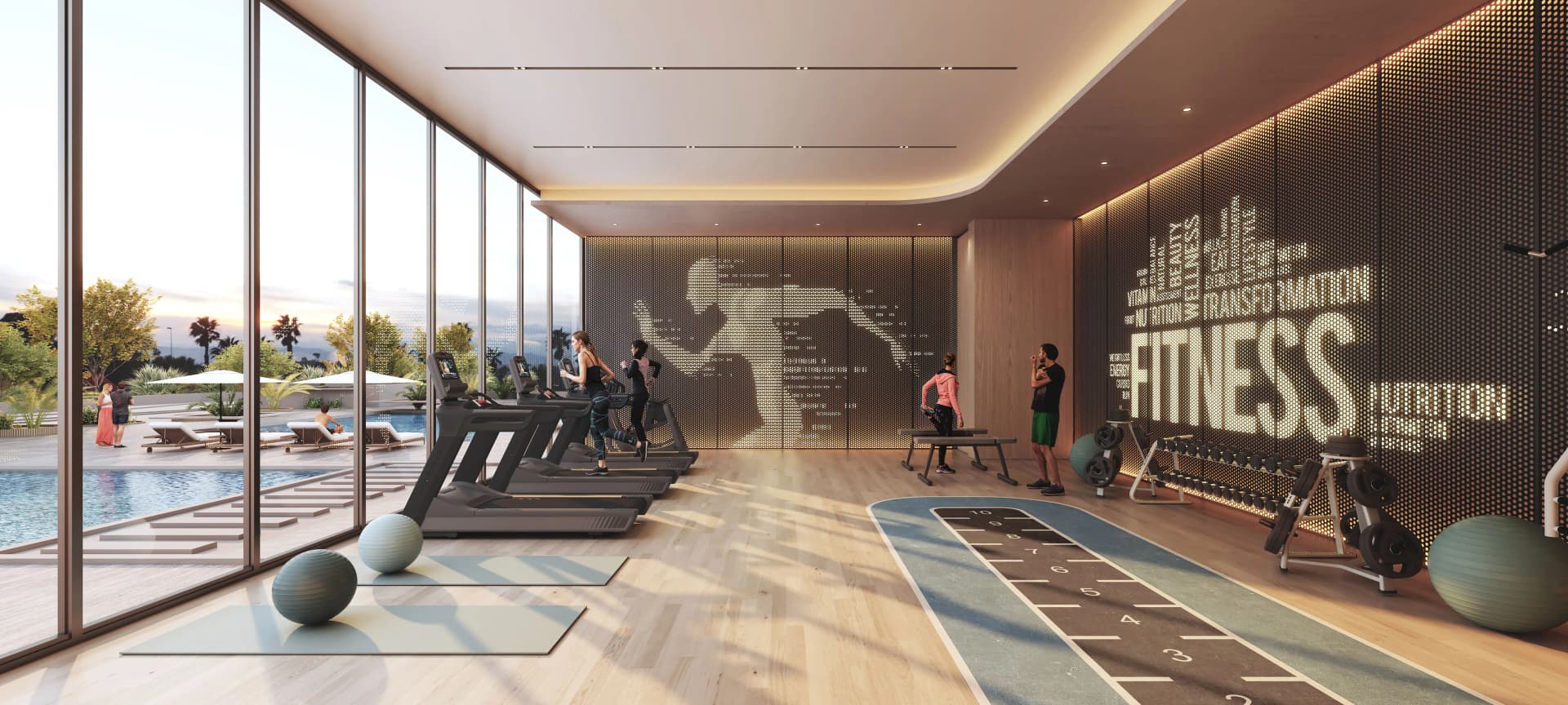 Rotana Residences North Tower amenity Fitness Center in Abu Dhabi, by Royal Development Holding
