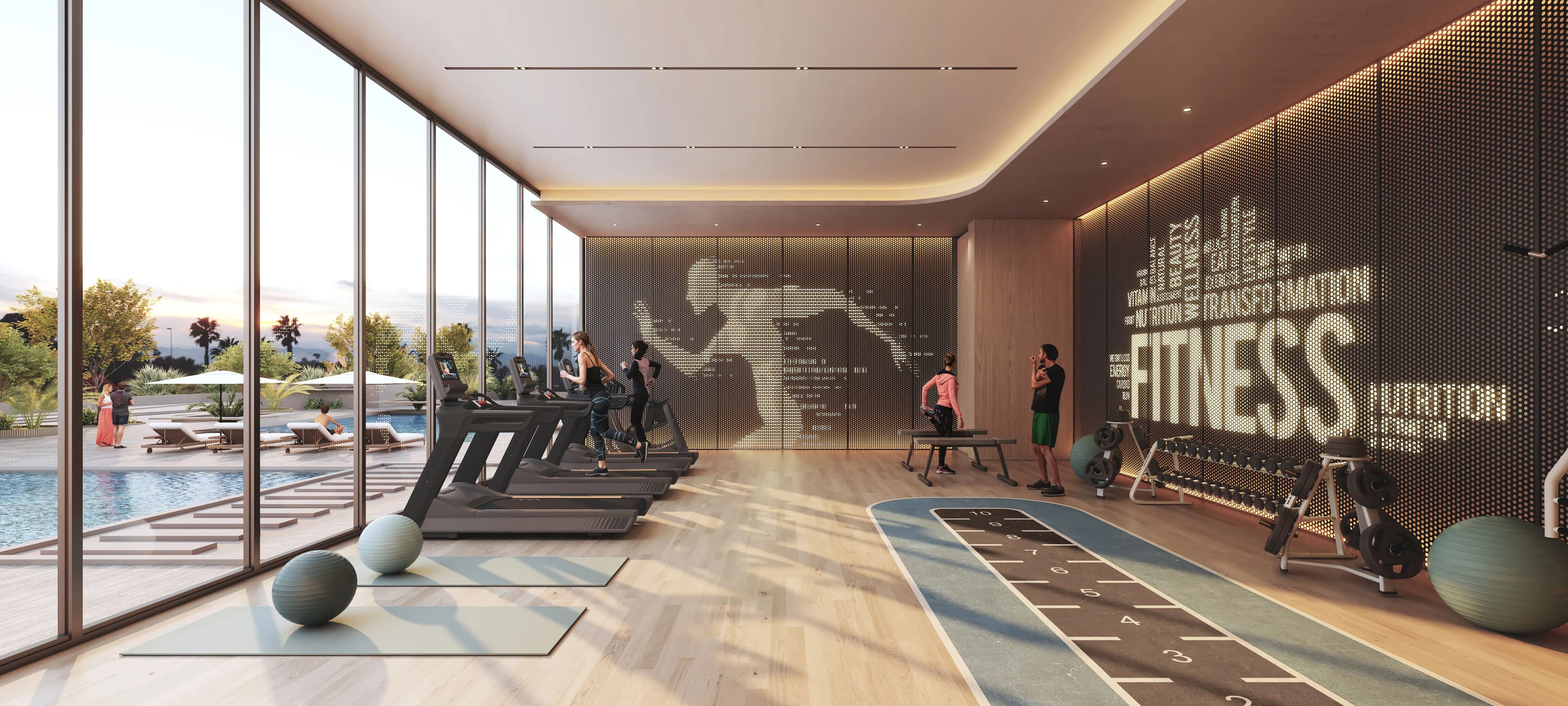 Rotana Residences North Tower amenity Fitness Center - Abu Dhabi, Dubai - by Royal Development Holding