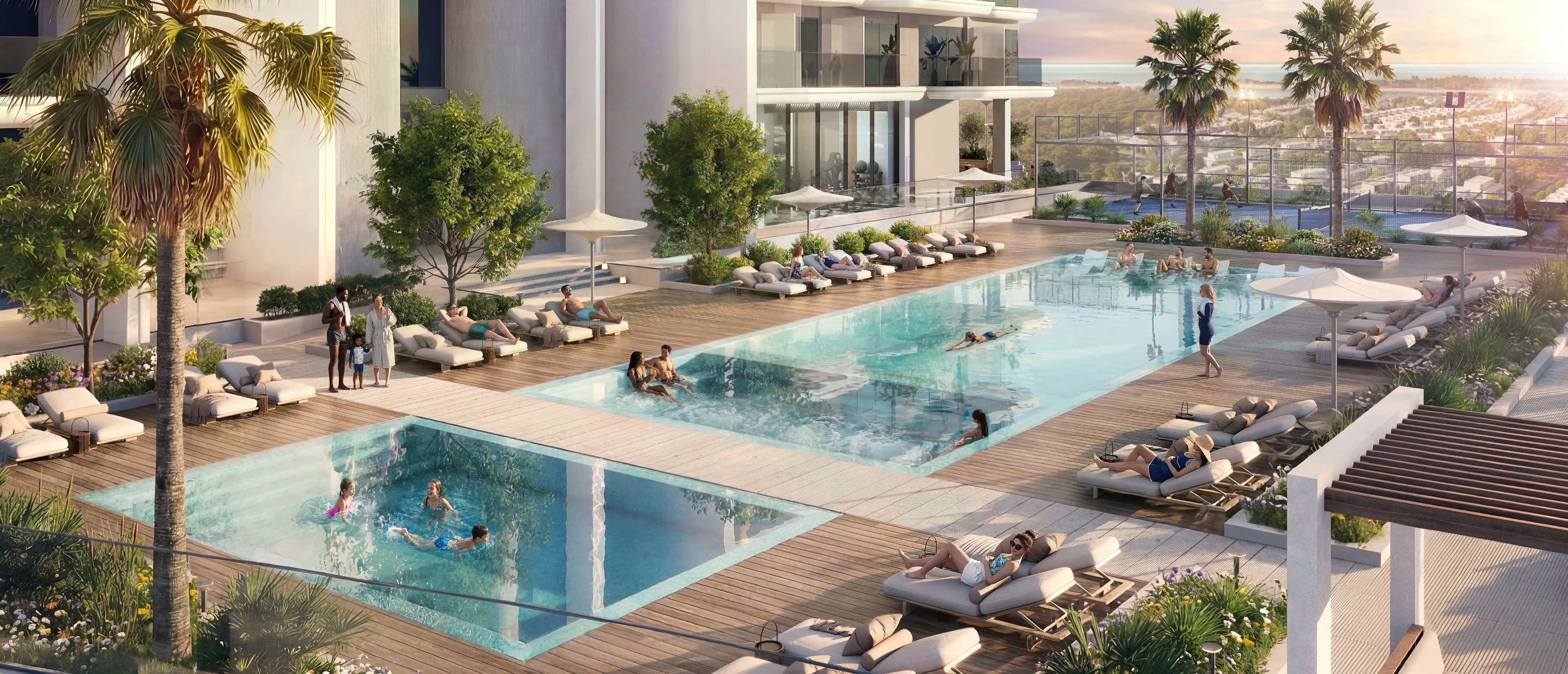 Rotana Residences North Tower amenity Outdoor Swimming Pool - Abu Dhabi, Dubai - by Royal Development Holding