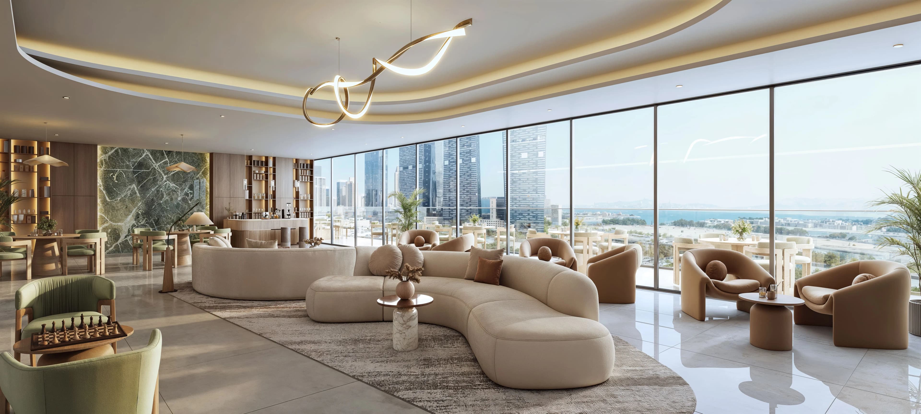 Rotana Residences North Tower amenity Residents’ Lounge - Abu Dhabi, Dubai - by Royal Development Holding