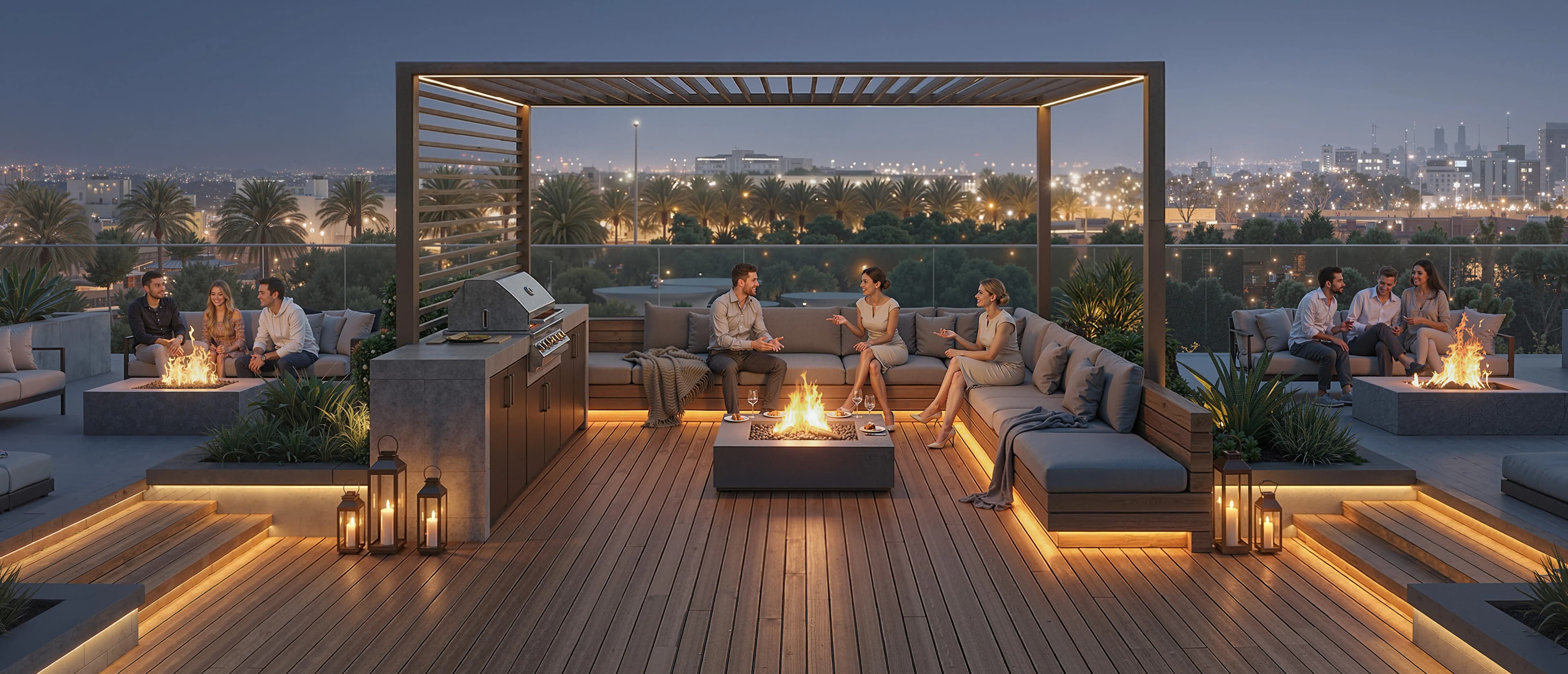 Rotana Residences South Tower amenity BBQ Area - Abu Dhabi, Dubai - by Royal Development Holding