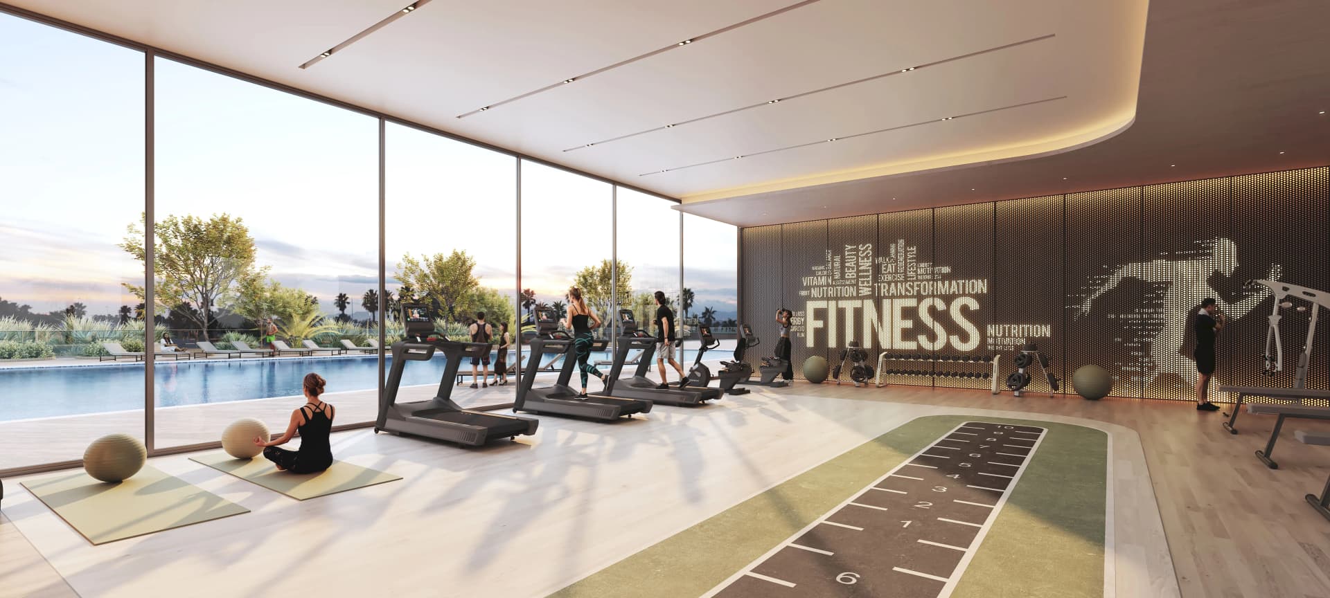 Rotana Residences South Tower amenity Fitness Center in Abu Dhabi, by Royal Development Holding