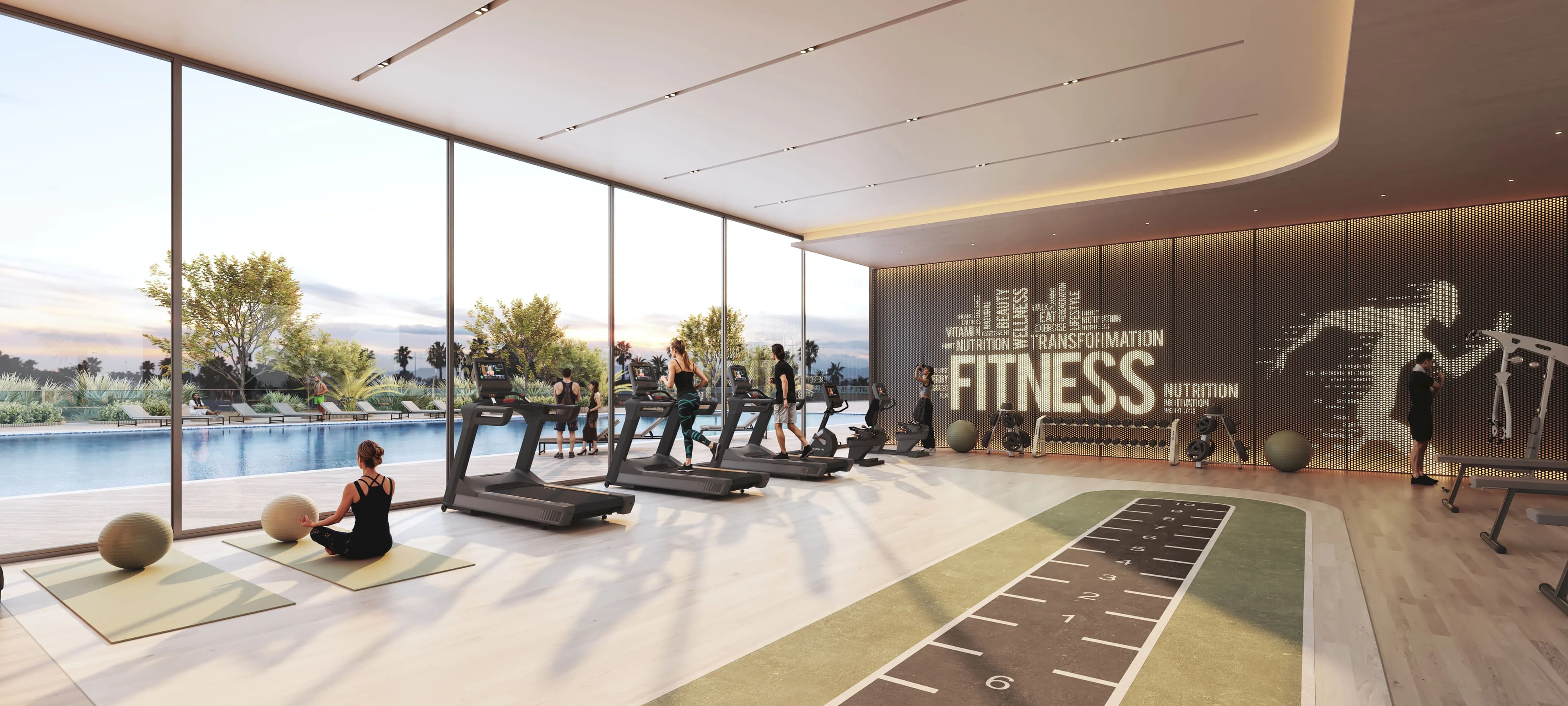 Rotana Residences South Tower amenity Fitness Center - Abu Dhabi, Dubai - by Royal Development Holding
