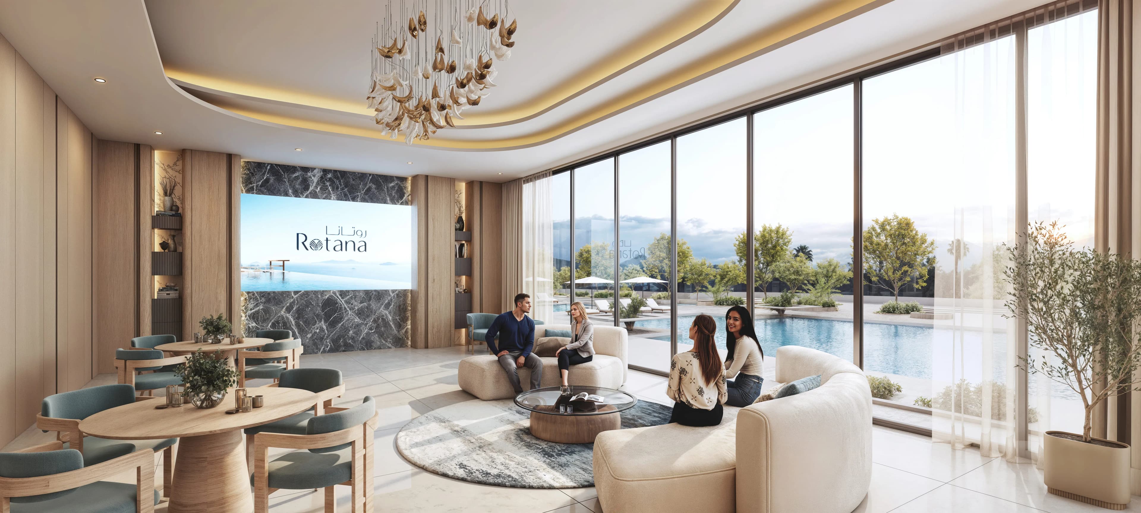 Rotana Residences South Tower amenity Multipurpose Hall - Abu Dhabi, Dubai - by Royal Development Holding