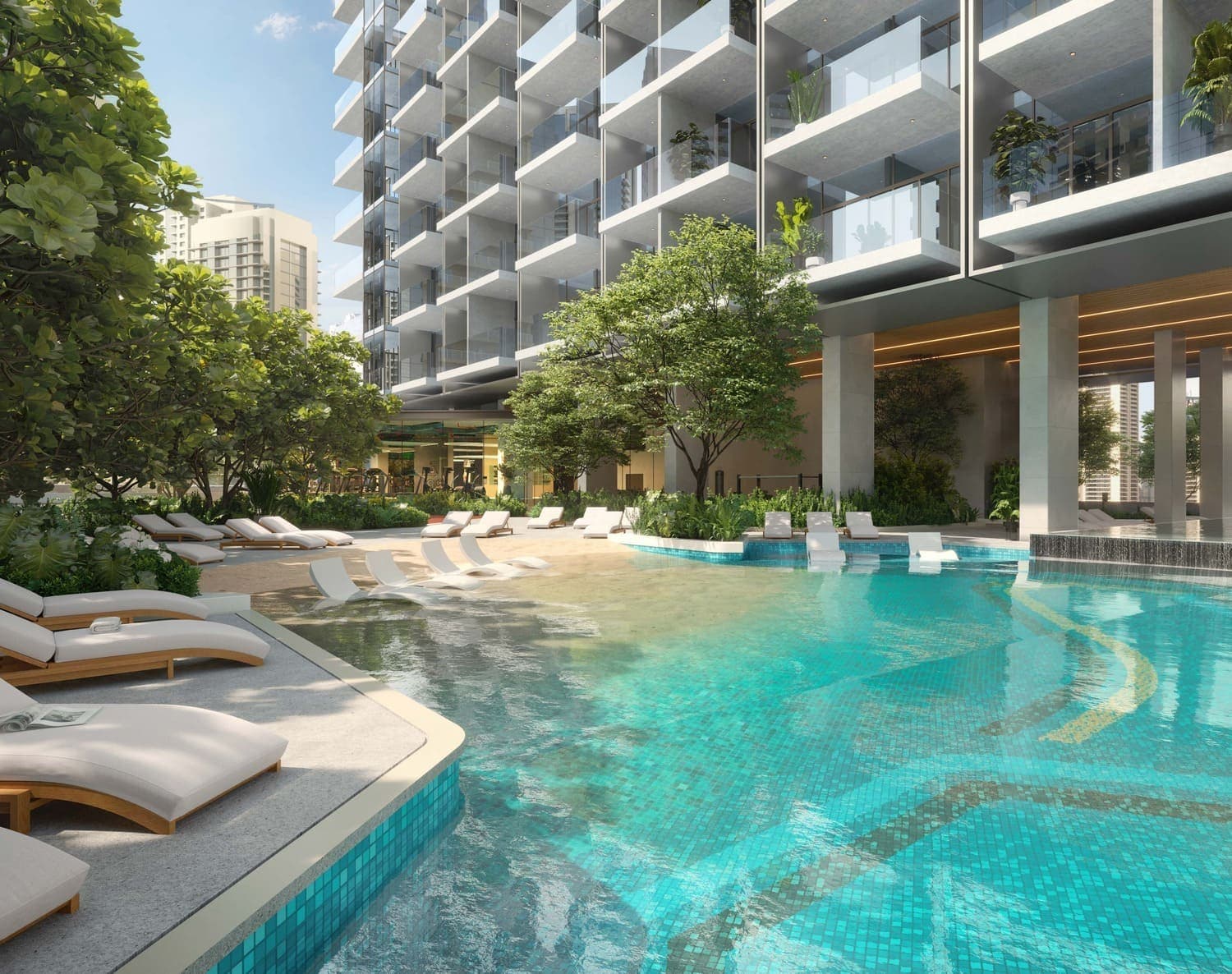 Rove Home Downtown amenity Infinity Pool/ Beach Pool - Downtown Dubai, Dubai - by Irth Development