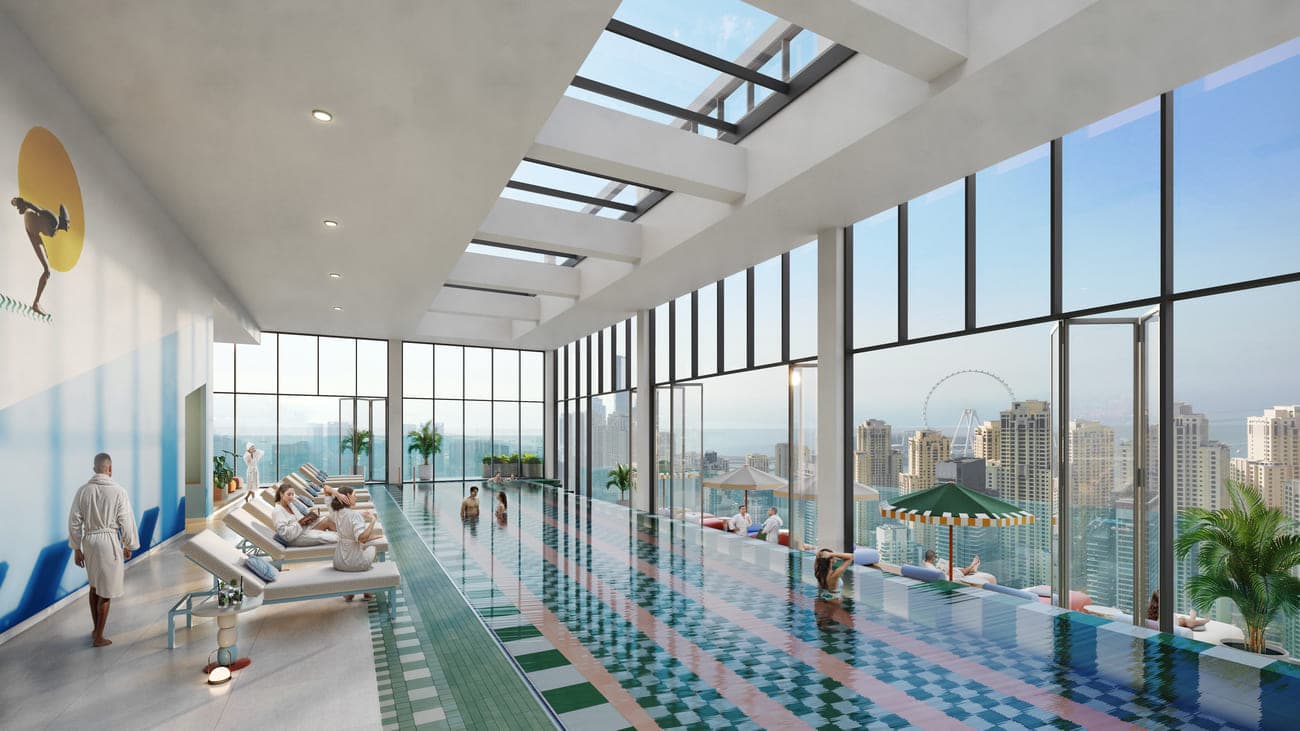 Rove Home Dubai Marina amenity Dubai’S First-Ever Convertible Indoor Infinity Pool - Dubai Marina, Dubai - by Irth Development