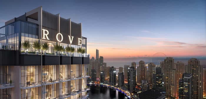 Rove Home Dubai Marina exterior view - Dubai Marina, Dubai - by Irth Development