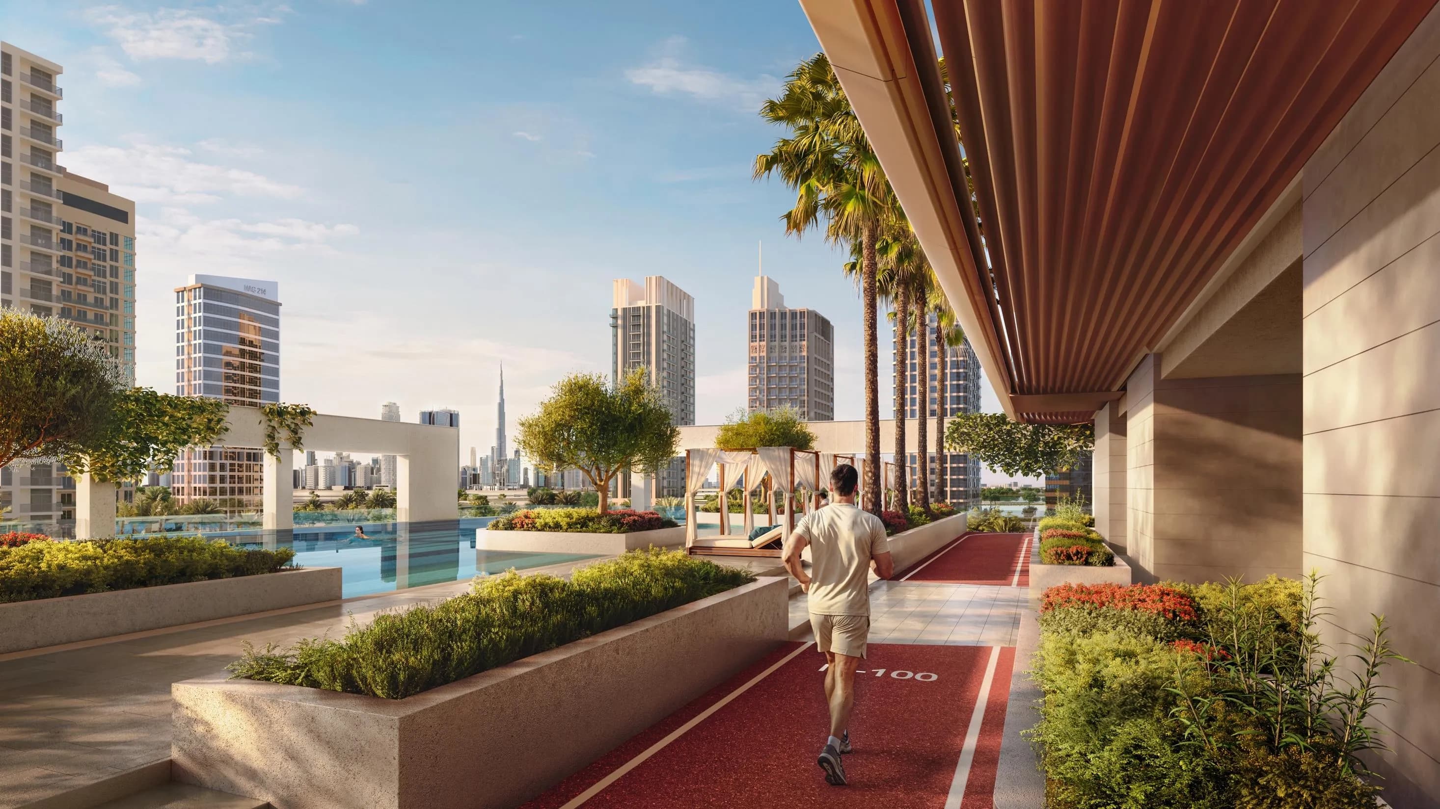 Rove Home Meydan Horizon amenity Jogging Track - Meydan, Dubai - by ALAIN