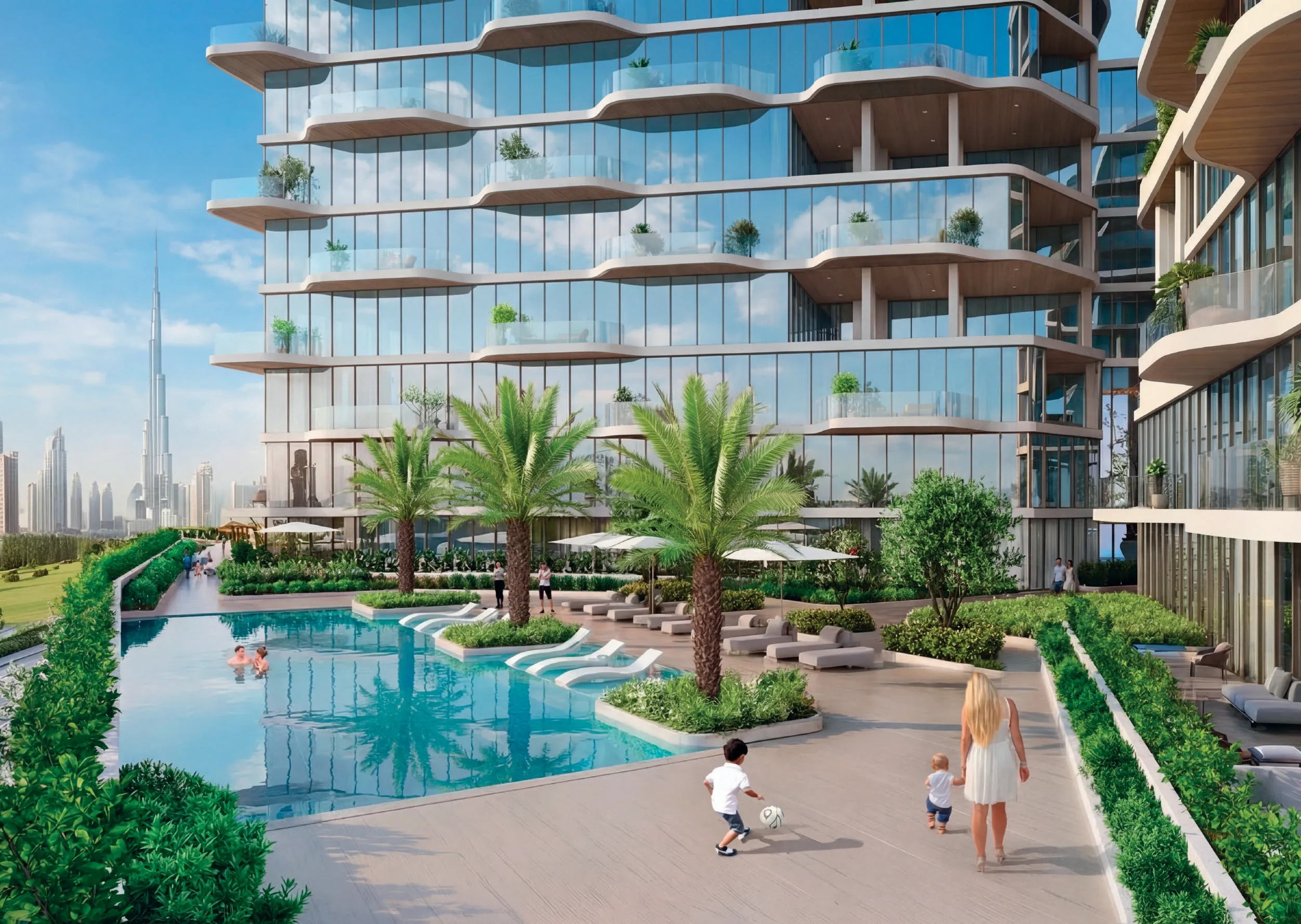 Royal Yacht Club Residence amenity Family Pool - Dubai Islands, Dubai - by Azimuth Development