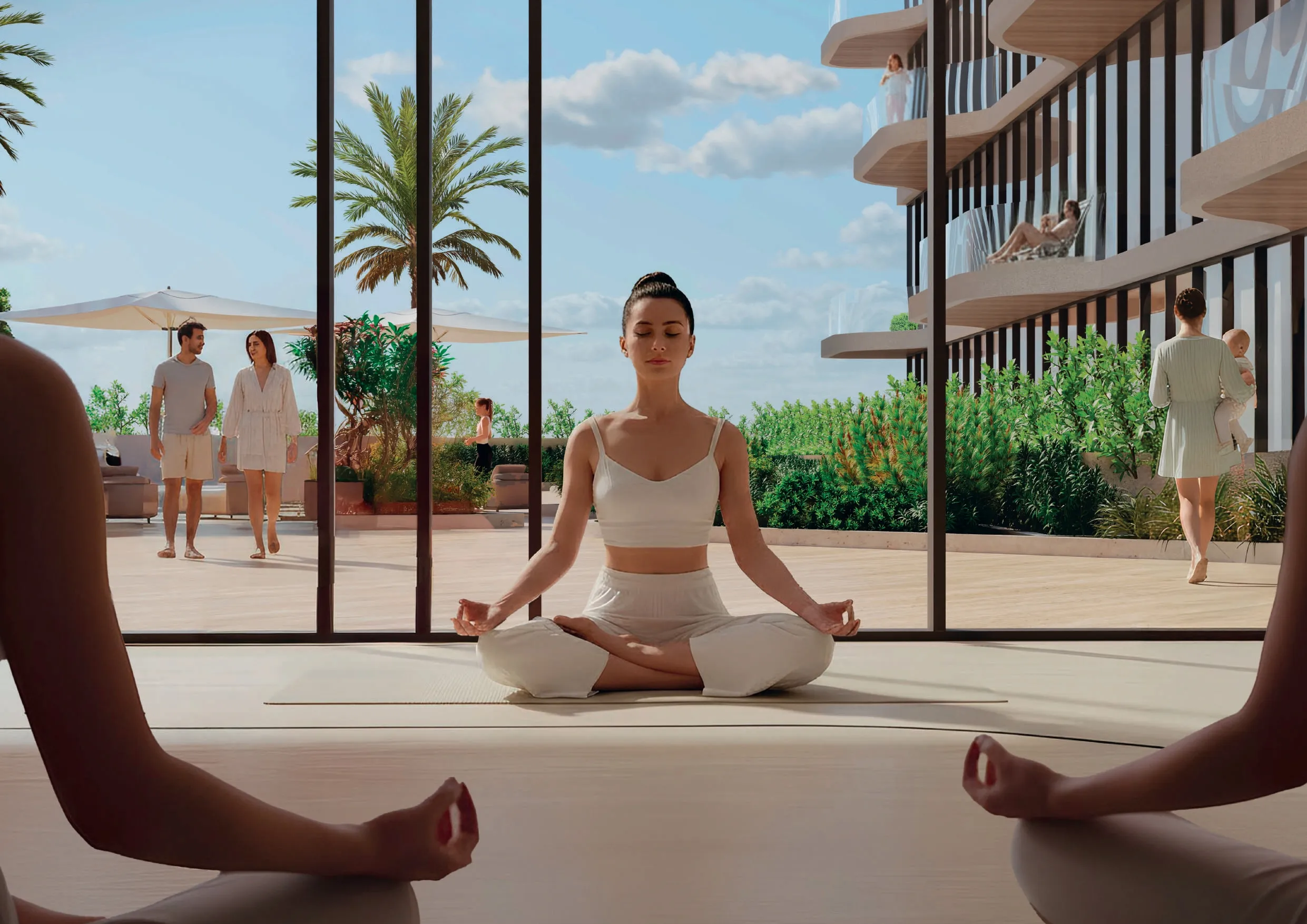 Royal Yacht Club Residence amenity Indoor Yoga - Dubai Islands, Dubai - by Azimuth Development