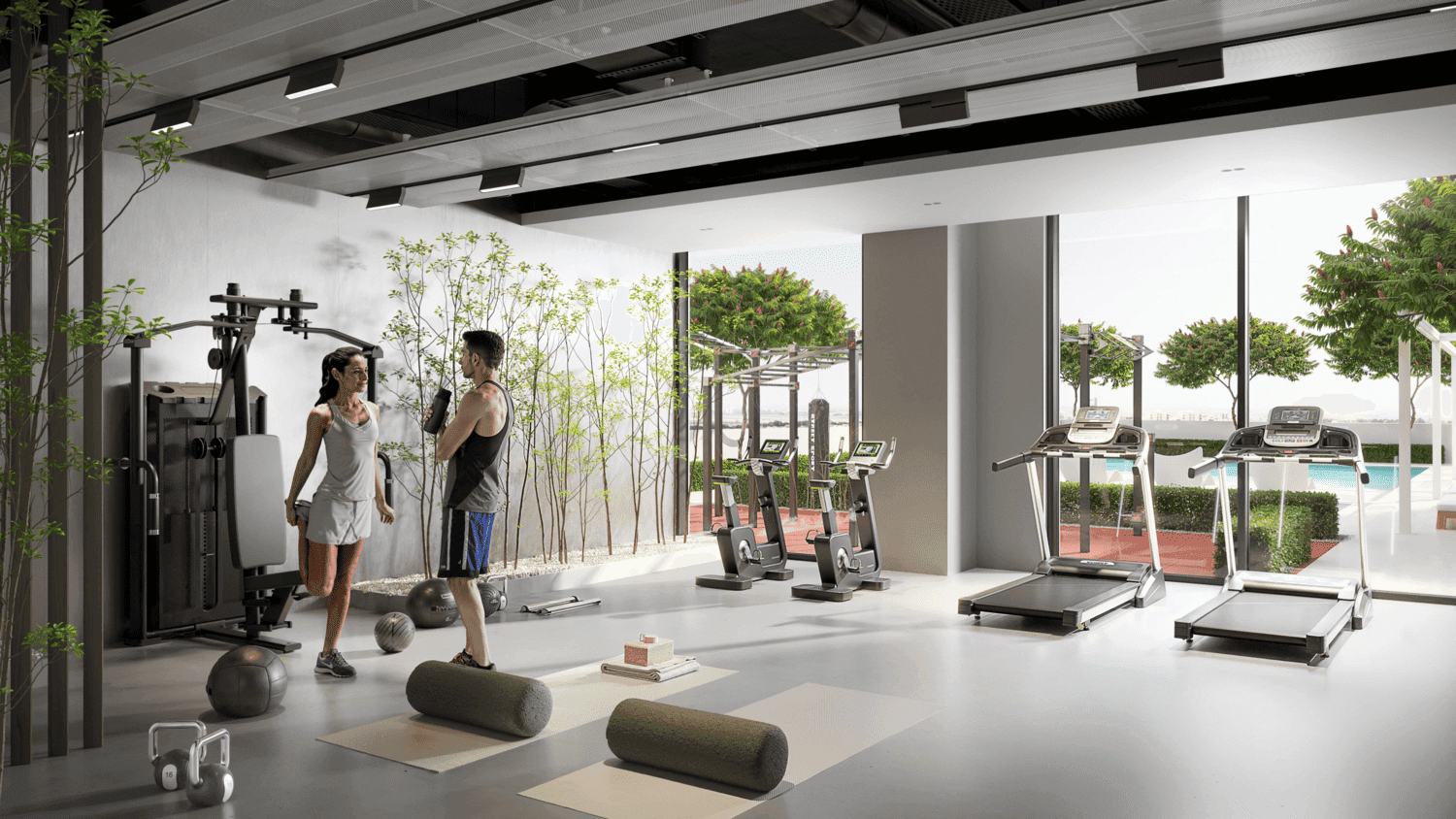 S1LV1ANA Park amenity Gym - JVT (Jumeirah Village Triangle), Dubai - by Object 1