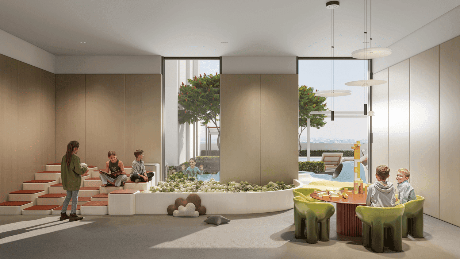 S1LV1ANA Park amenity Kids Play Room in JVT (Jumeirah Village Triangle), Dubai, by Object 1