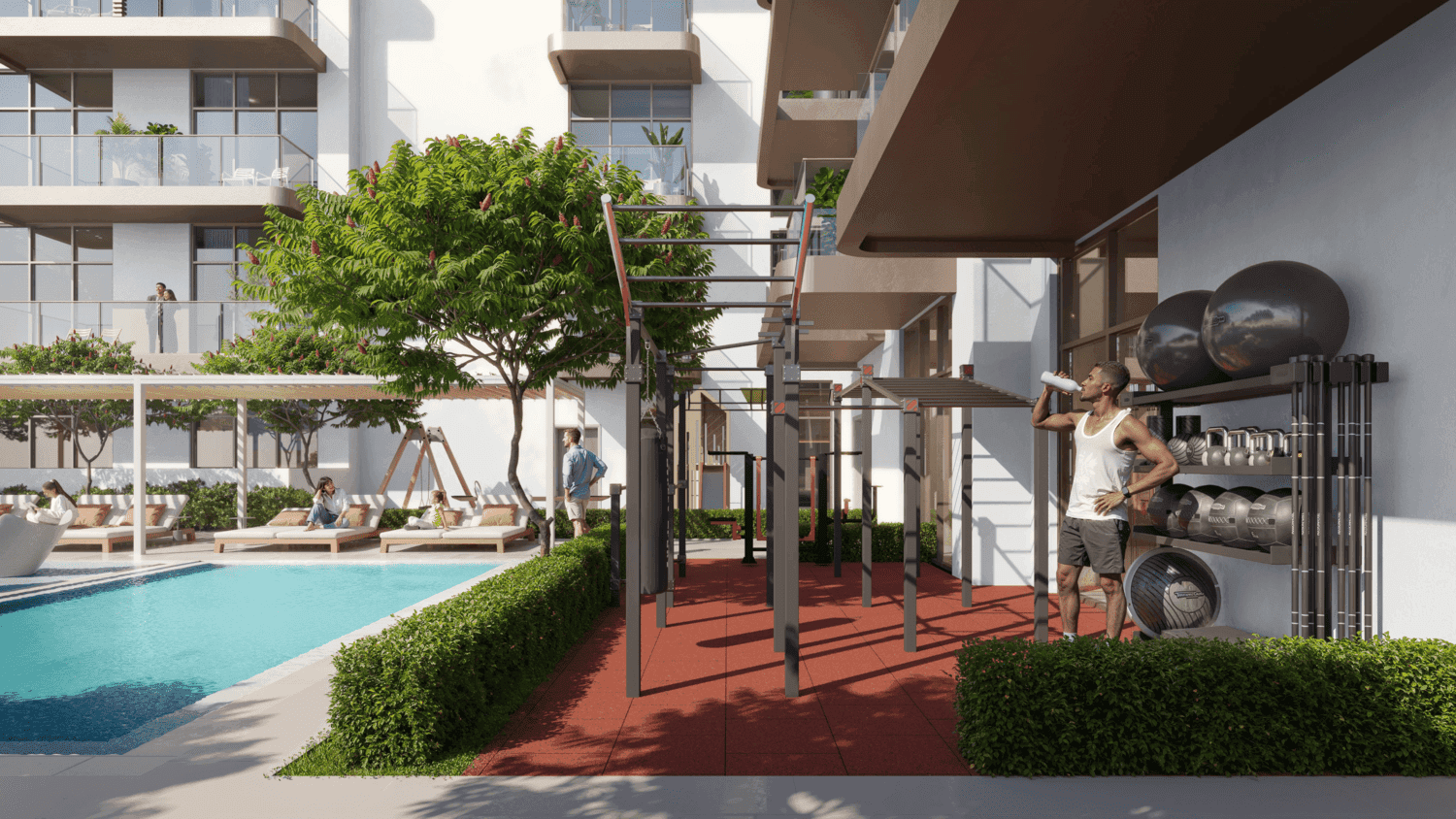 S1LV1ANA Park amenity Outdoor Crossfit - JVT (Jumeirah Village Triangle), Dubai - by Object 1
