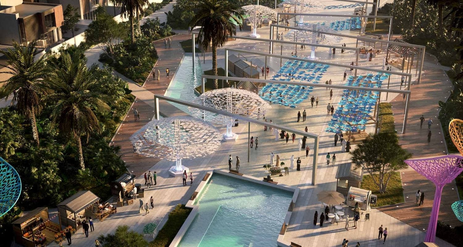 Saadiyat Lagoons amenity Cultural Spine - Al Saadiyat island, Dubai - by ALDAR