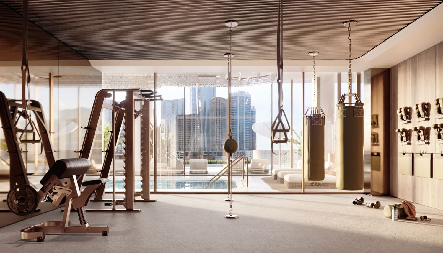 Saas Heights amenity Gym - Abu Dhabi, Dubai - by SAAS Properties