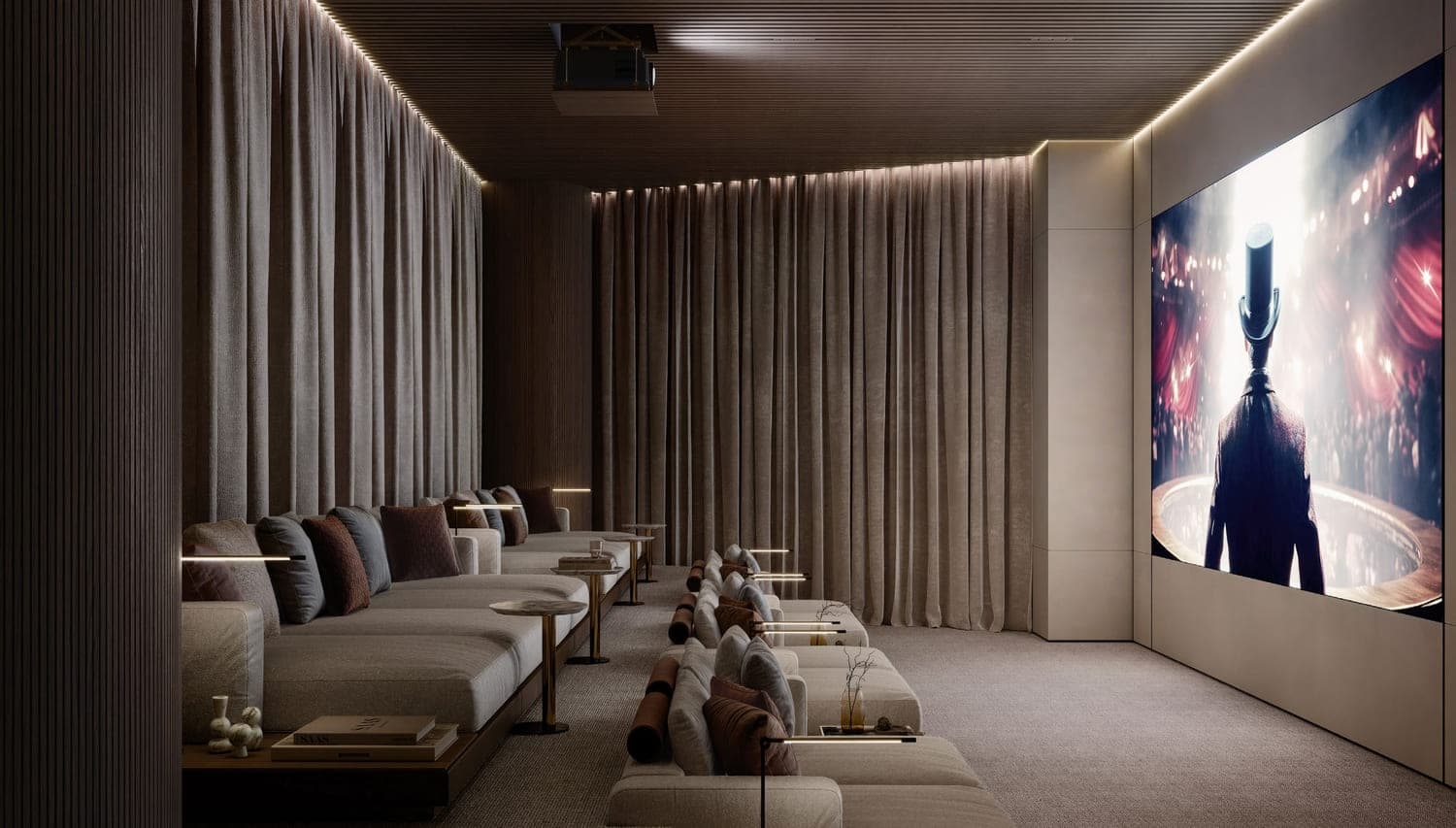 Saas Heights amenity Private Cinema - Abu Dhabi, Dubai - by SAAS Properties