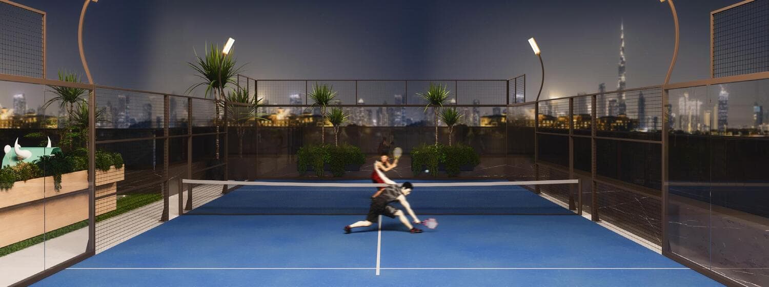 Saddlewood Park amenity Padel Court - Meydan (Nad Al Sheba 1), Dubai - by MAK Developers