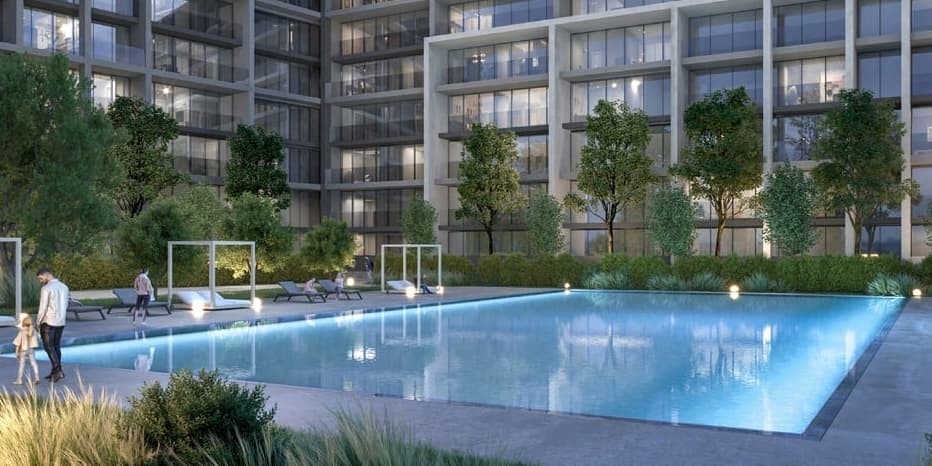Safa 1 amenity Swimming Pool - Muwaileh Commercial, Dubai - by Arada