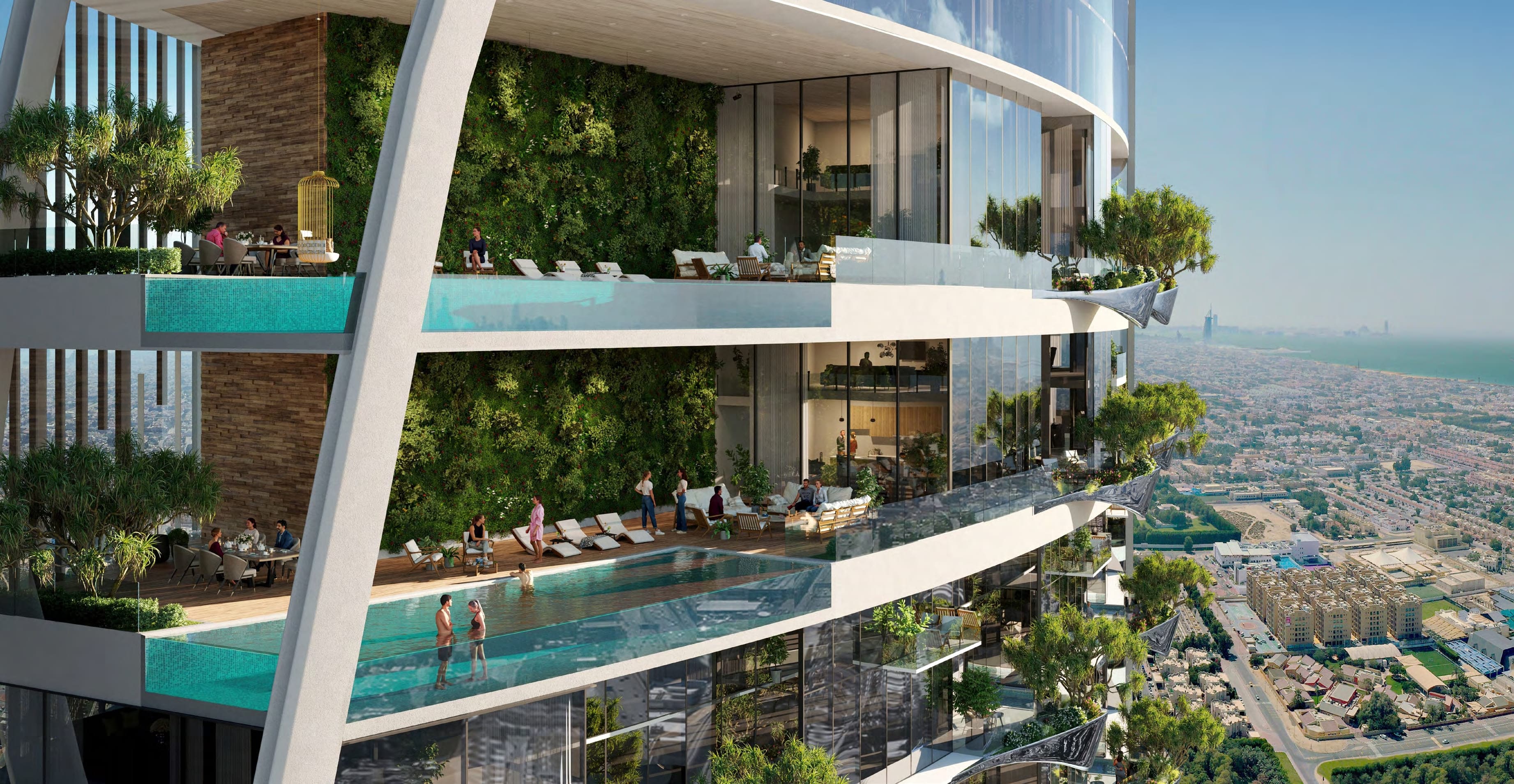 Safa One de Grisogono amenity Infinity Pools - Safa Park, Dubai - by DAMAC
