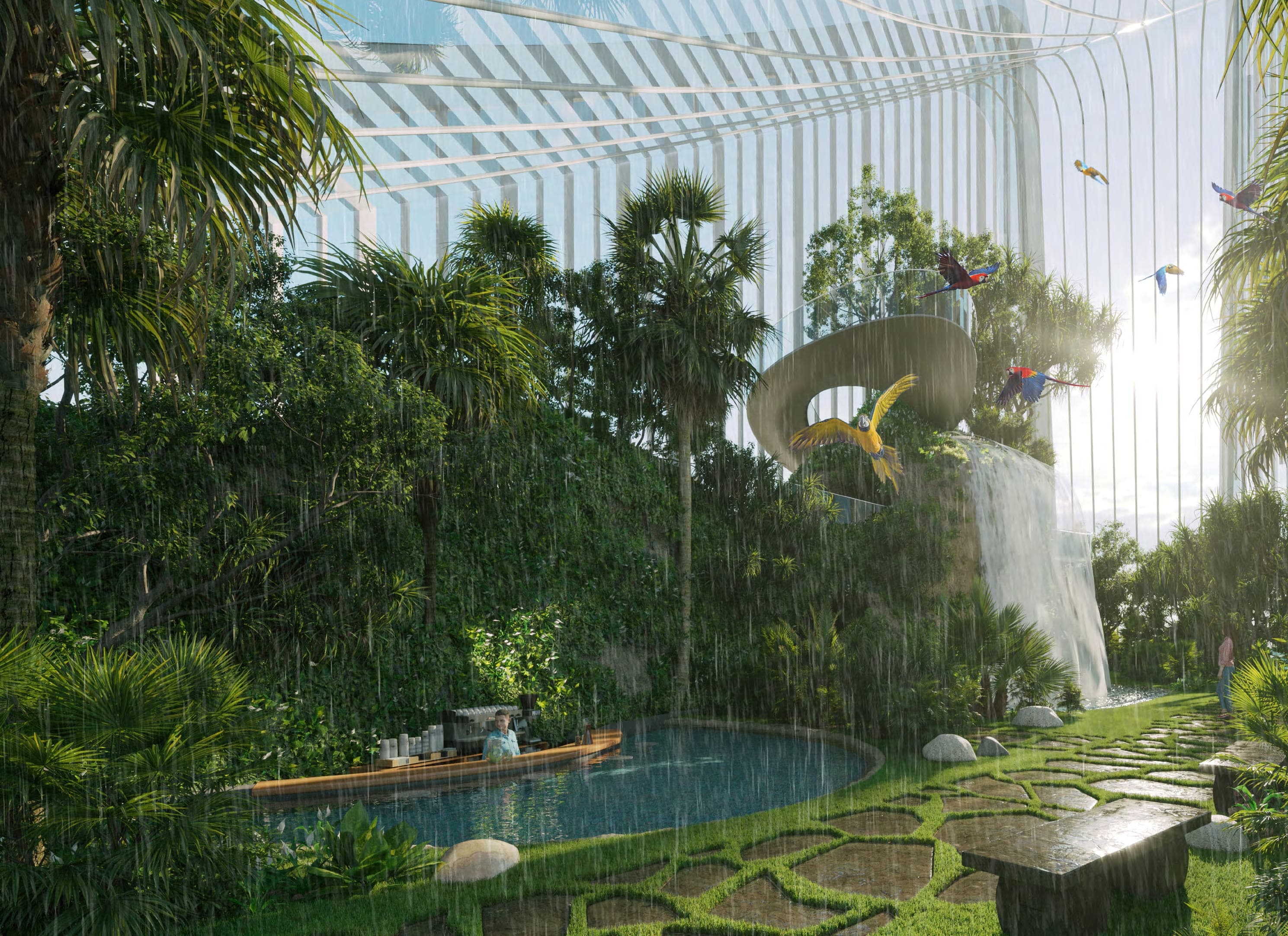 Safa One de Grisogono amenity Sitting Areas And Parks - Safa Park, Dubai - by DAMAC