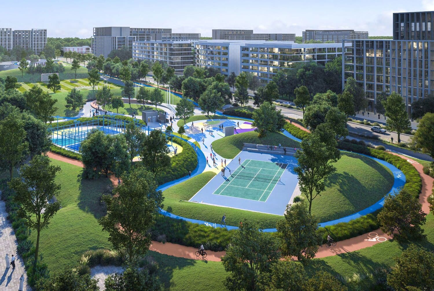 Safa Parkview amenity Sport Complex - Muwaileh Commercial, Dubai - by Arada