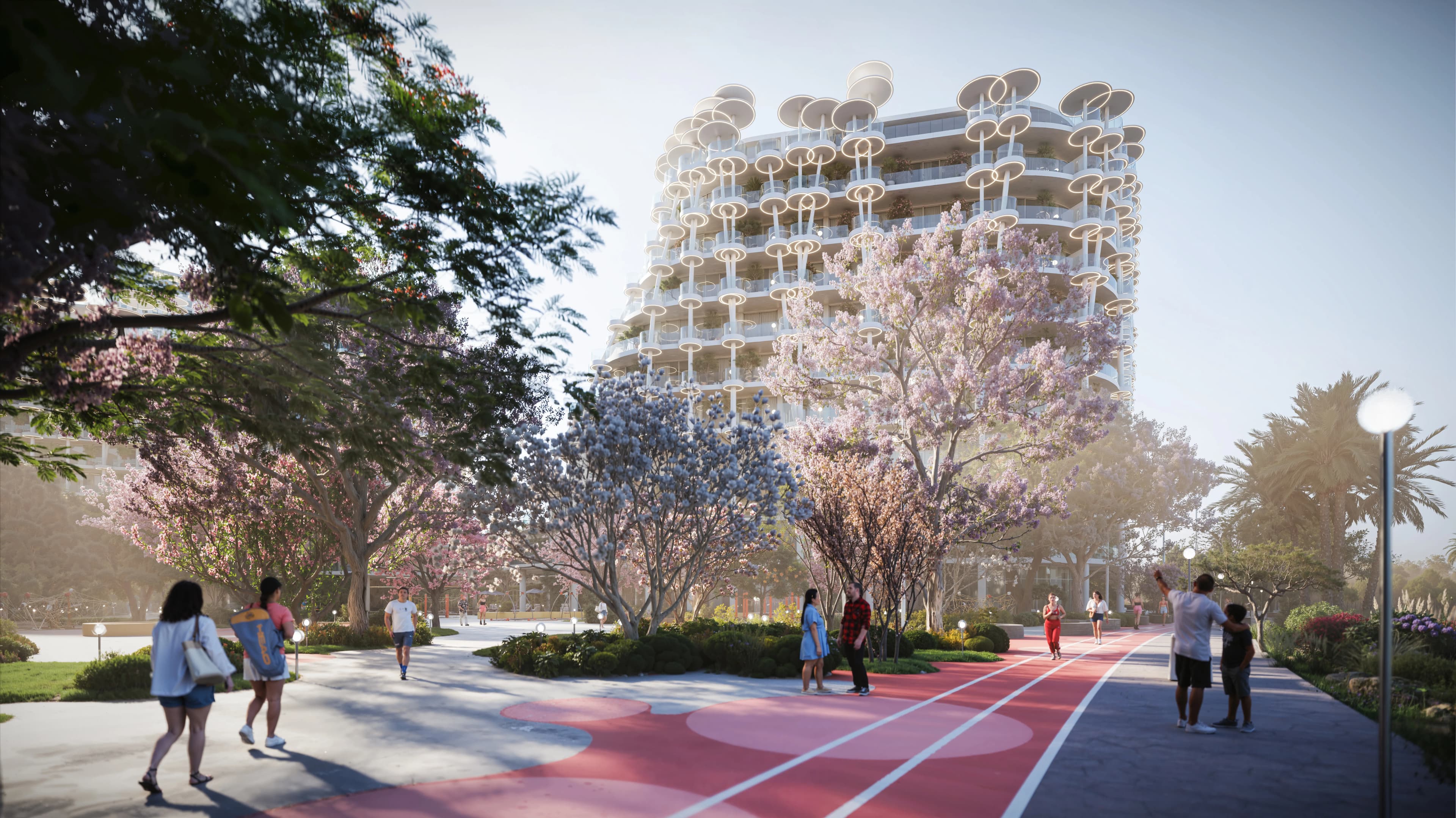 Sakura Gardens amenity Sakura Boulevard & Flower Walk - Wadi Al Safa 2, Dubai - by HRE Development