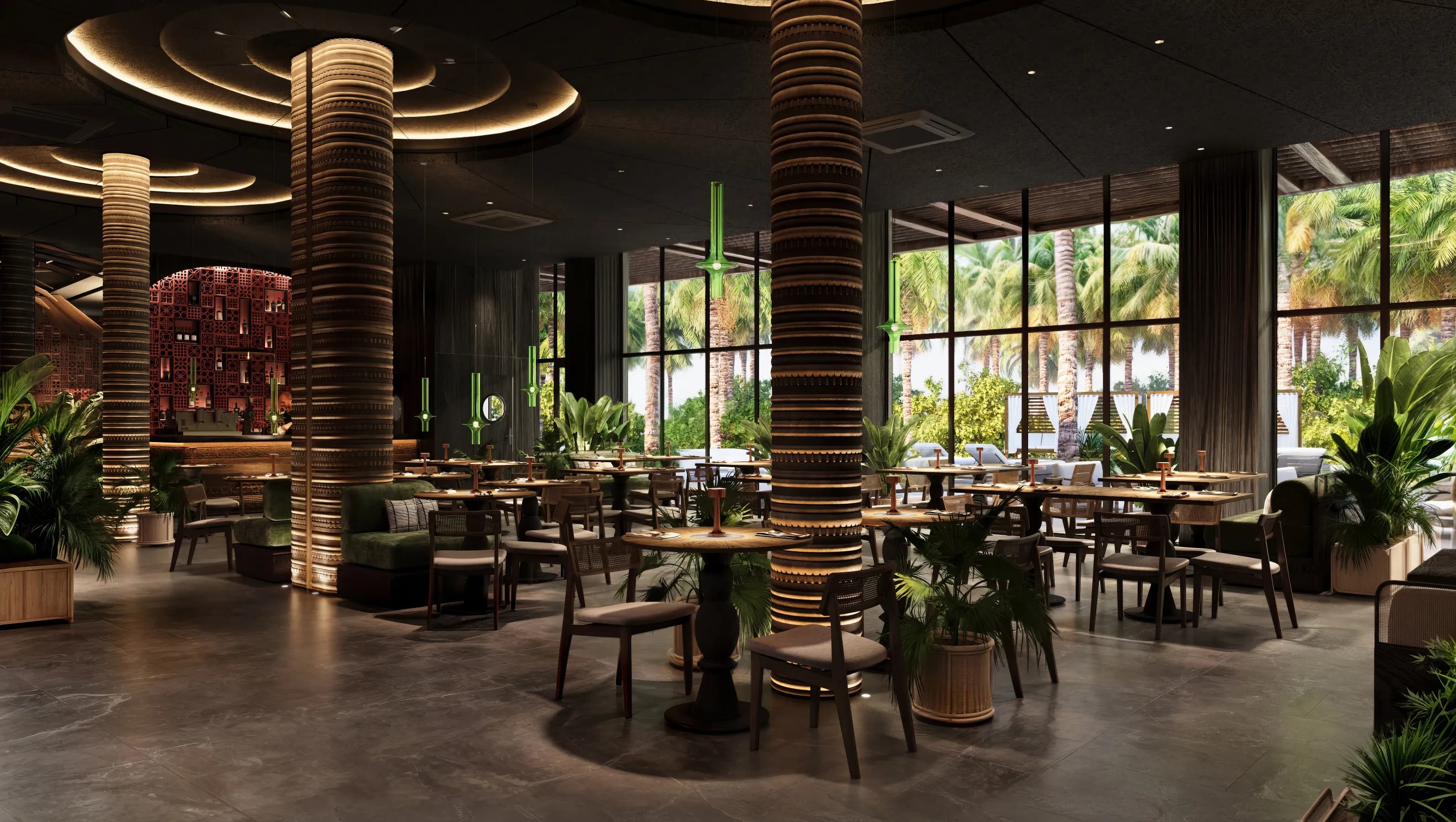 Salt Virgin Beach amenity Restaurant Terrace - Karangasem, Dubai - by Big Waves Development