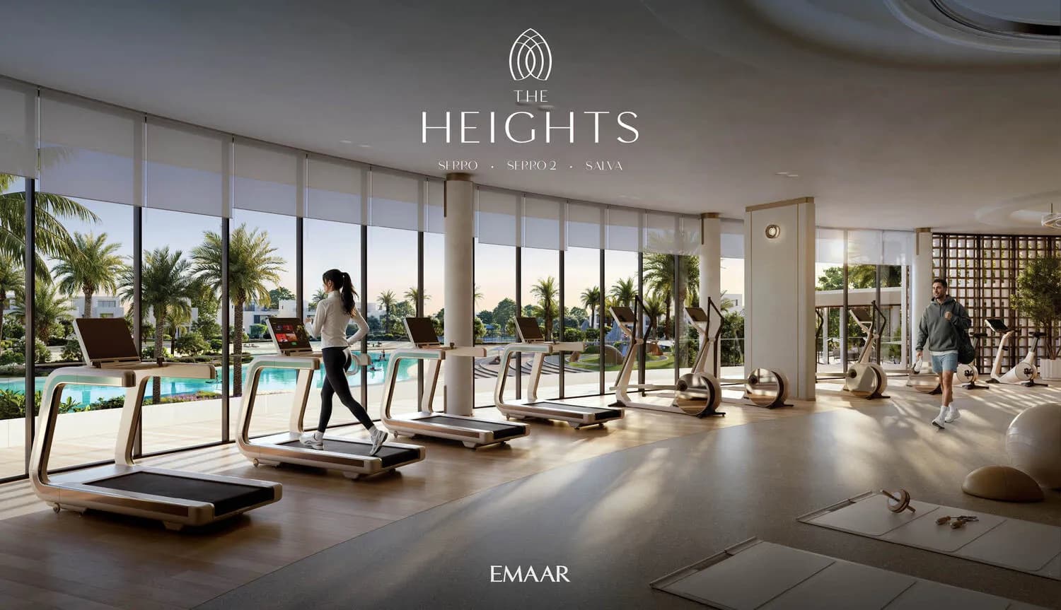 Salva amenity Indoor and Outdoor Gym - The Heights, Dubai - by Emaar
