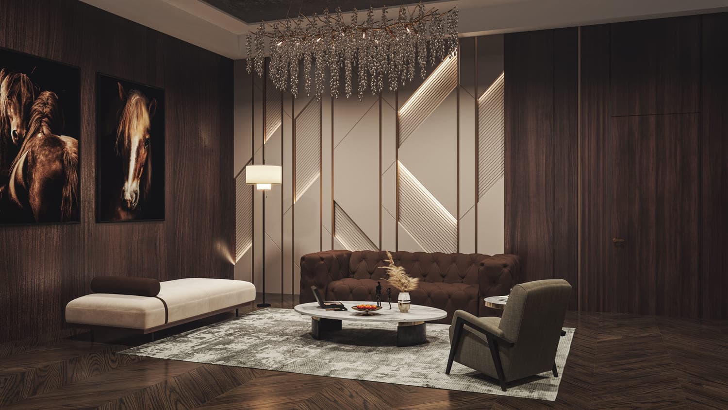 Samana Barari Heights amenity Club House Lounge - Majan, Dubai - by Samana