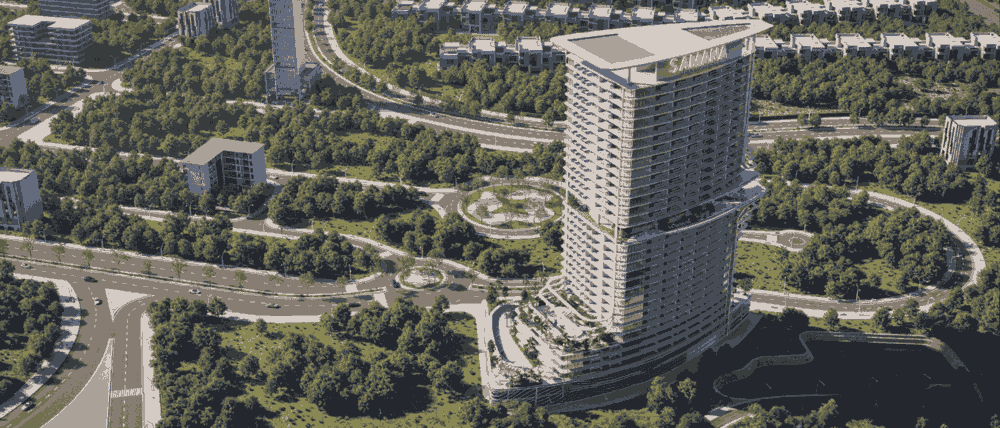 Samana Barari Heights exterior view - Majan, Dubai - by Samana