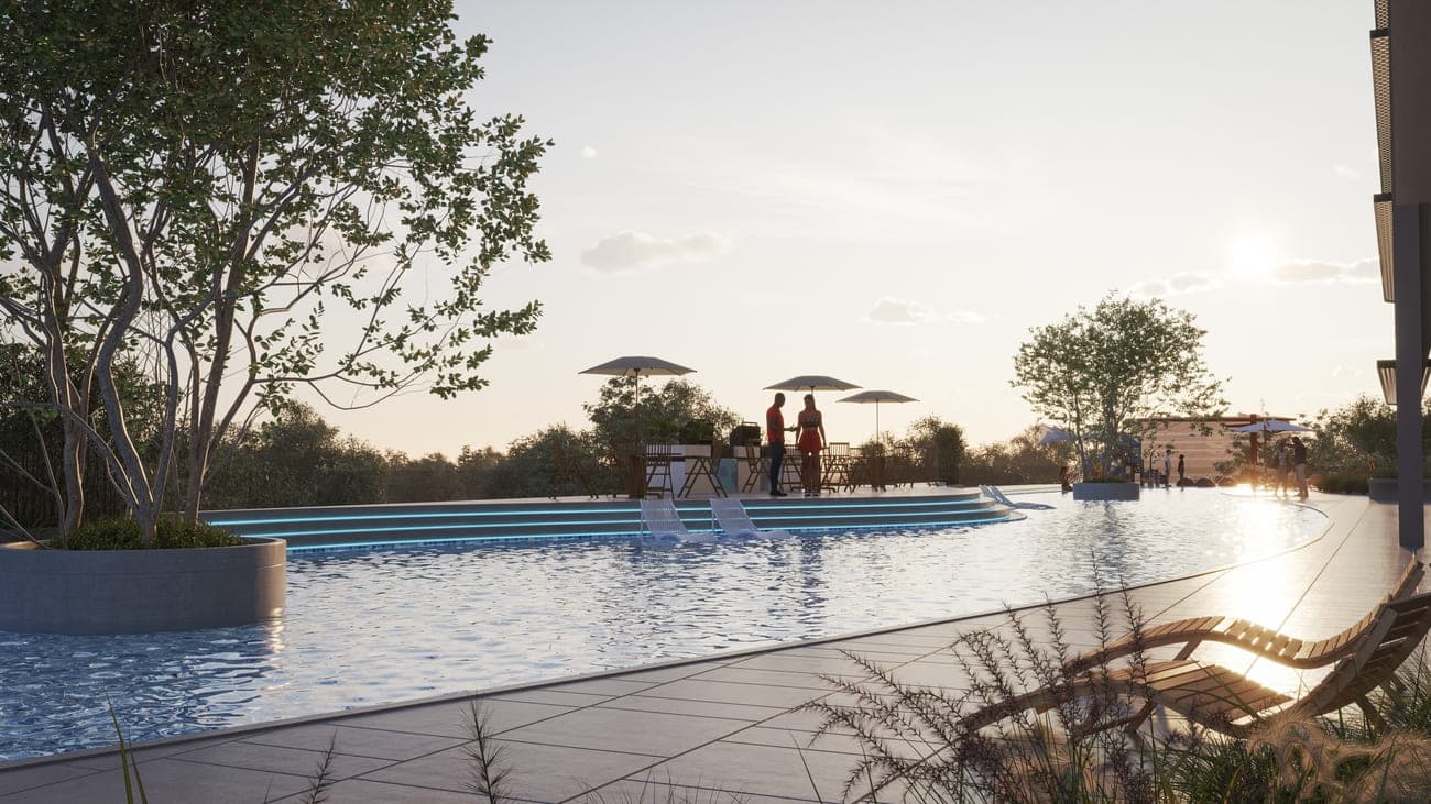 Samana Barari Lagoons amenity Swimming Pool - Majan, Dubai - by Samana