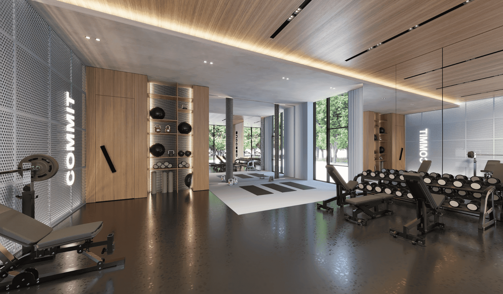 Samana Barari Views amenity Gym in Majan, Dubai