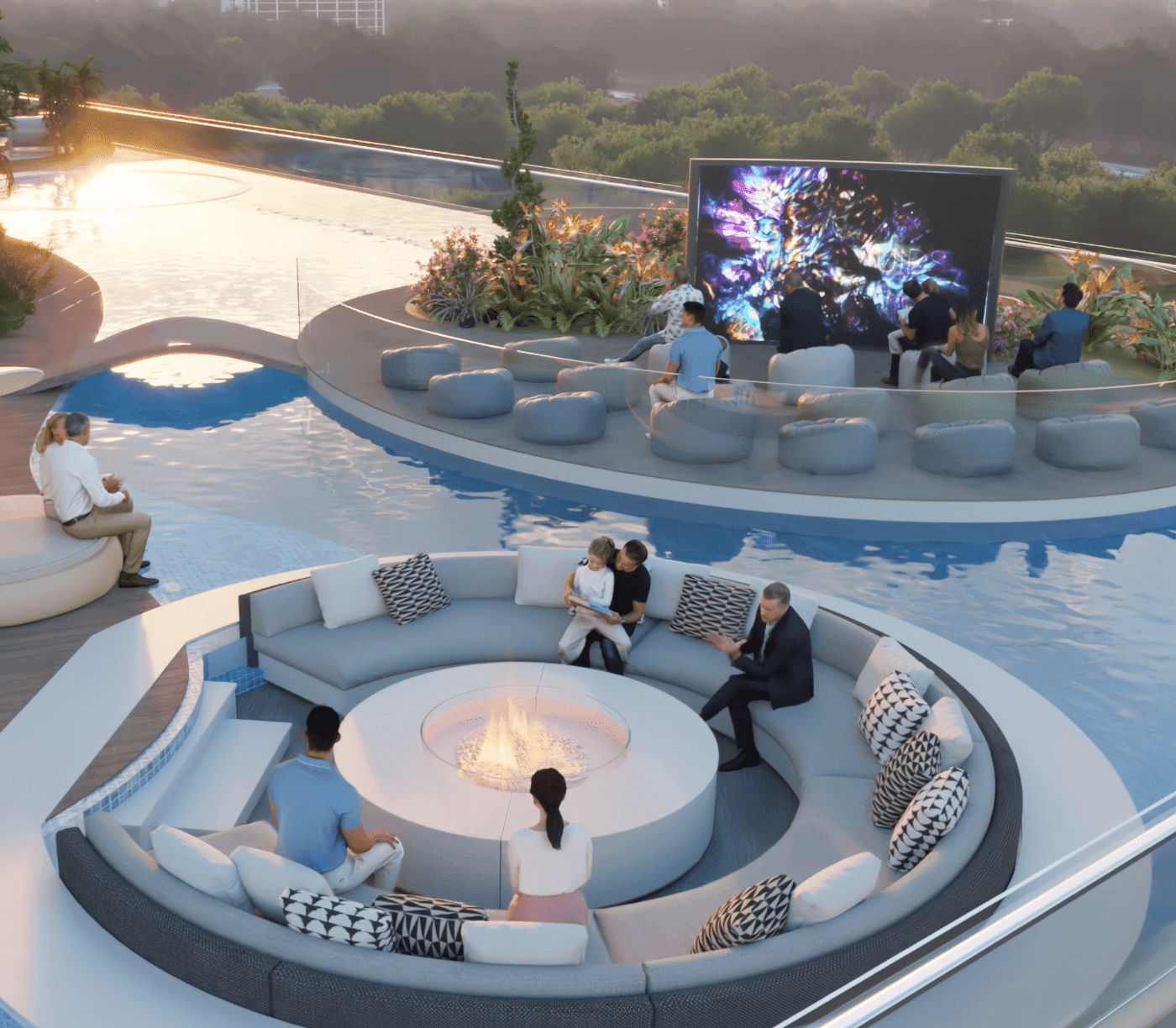 Samana Barari Views amenity Outdoor Cinema in Majan, Dubai