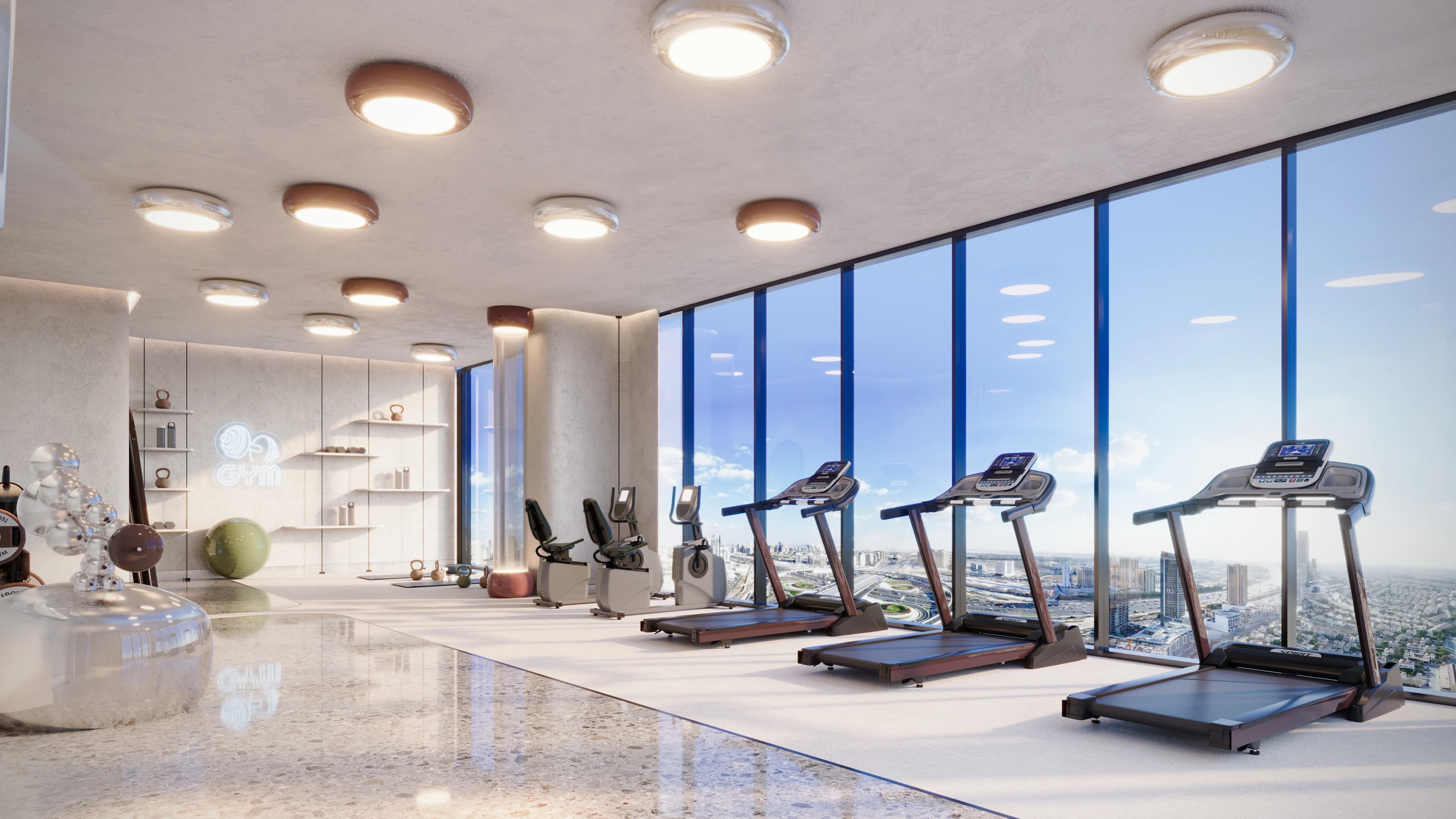 Samana Boulevard Heights amenity State-of-the-Art Gym - Wadi Al Safa 5, Dubai - by Samana