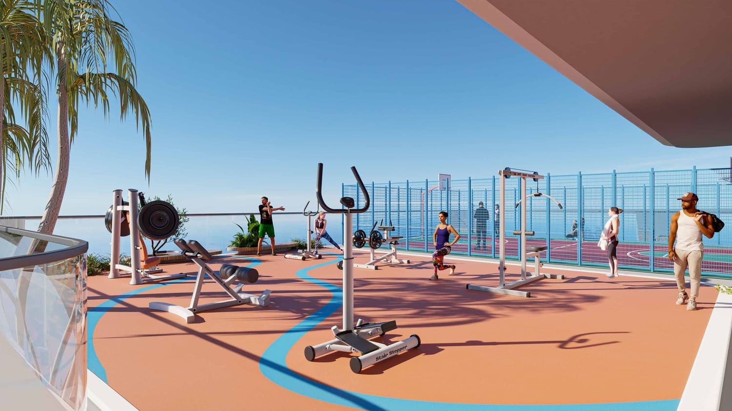 Samana California amenity Outdoor Gym - Discovery Gardens, Dubai - by Samana