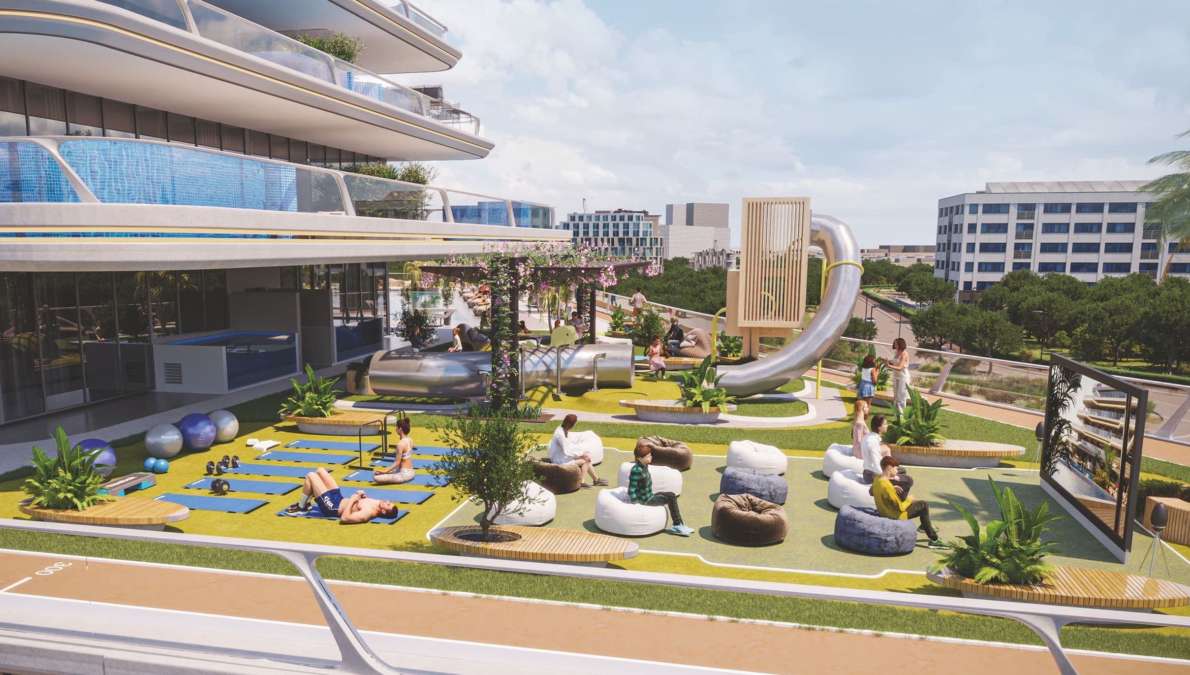 Samana California Phase 2 amenity Outdoor Cinema - Discovery Gardens, Dubai - by Samana