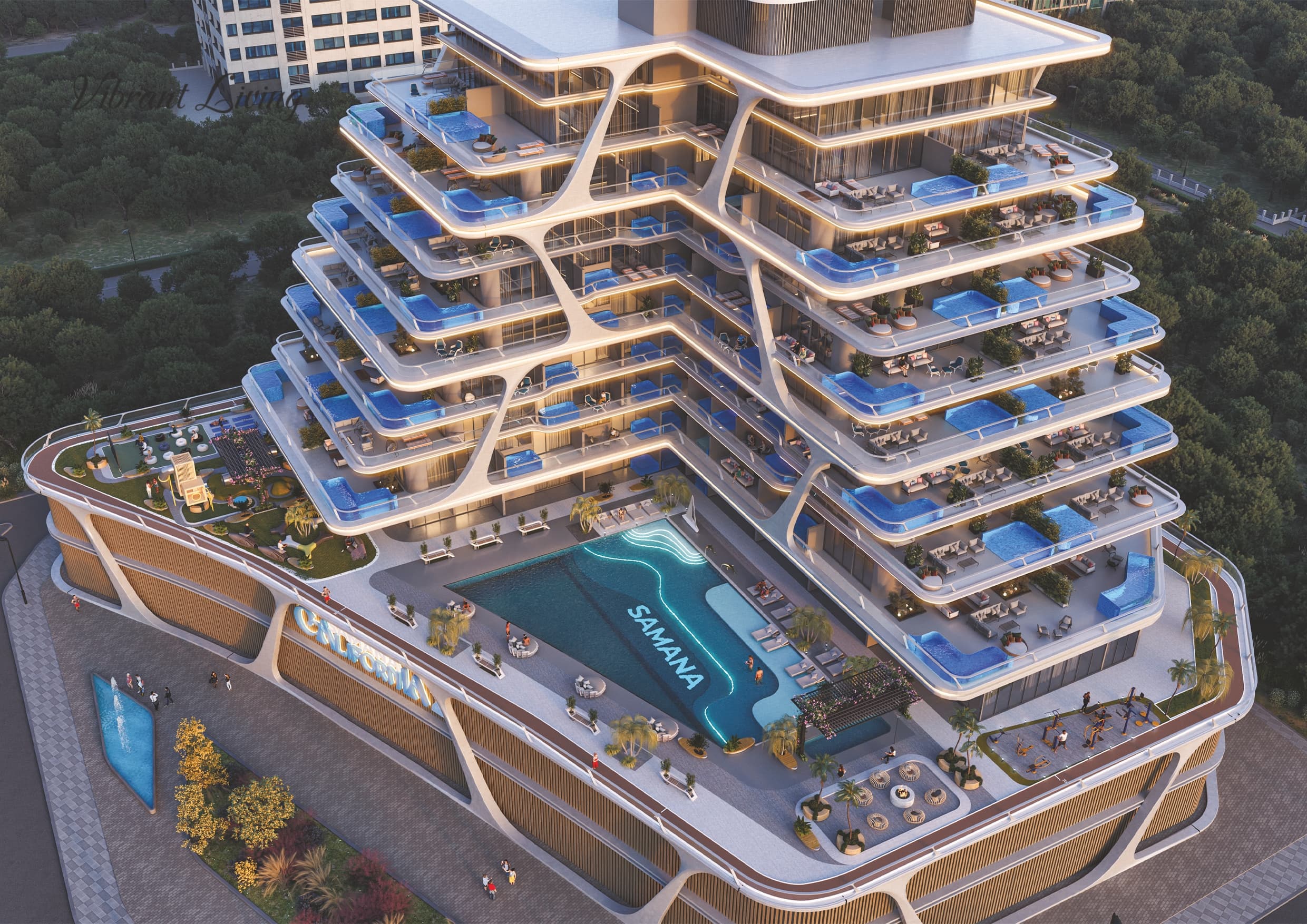 Samana California Phase 2 exterior view - Discovery Gardens, Dubai - by Samana