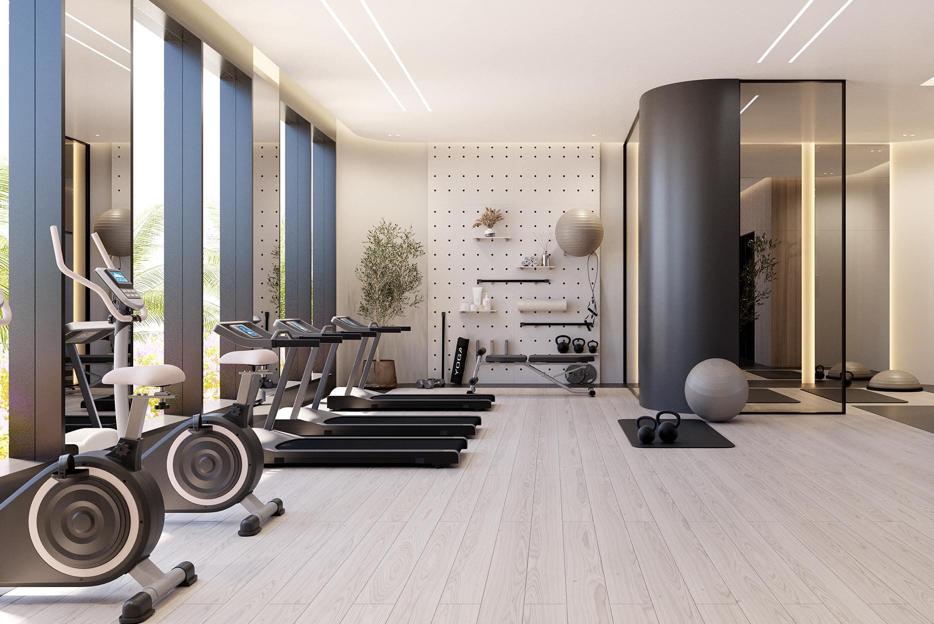 Samana Golf Views amenity Indoor & Outdoor Gym - Dubai Sports City, Dubai - by Samana