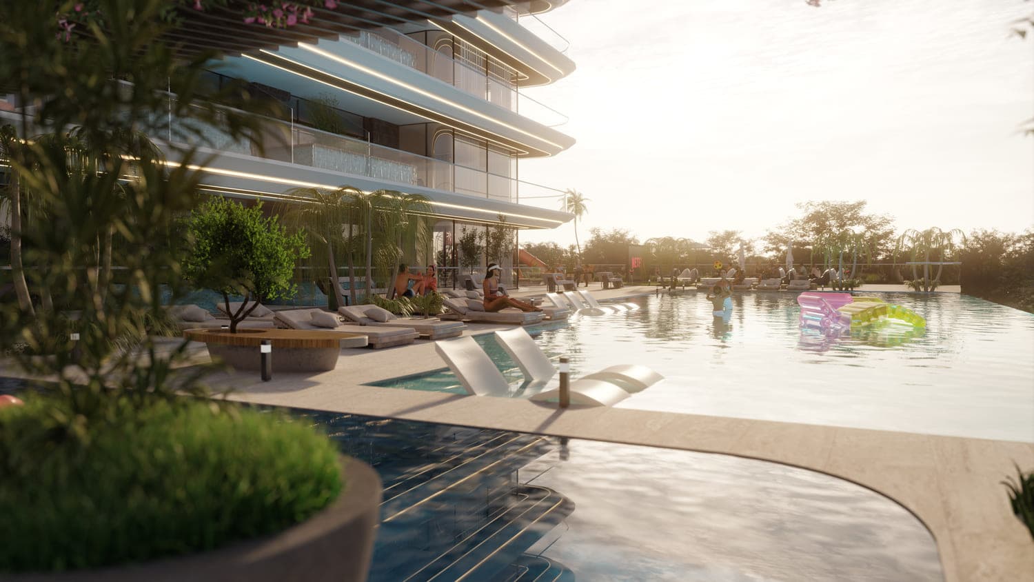 Samana Golf Views amenity Kids Pool - Dubai Sports City, Dubai - by Samana