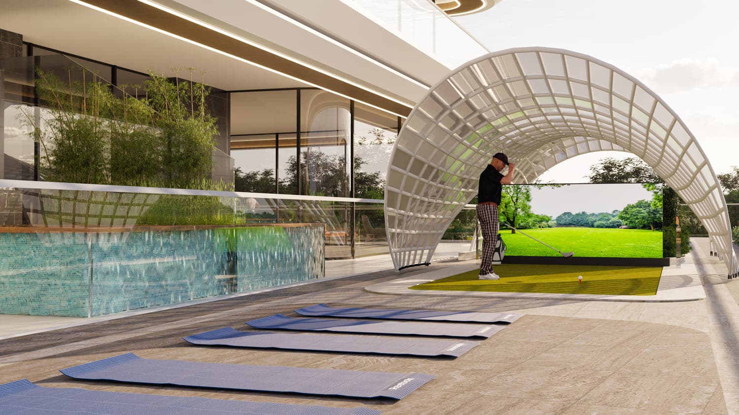 Samana Golf Views amenity Vr Golf Experience - Dubai Sports City, Dubai - by Samana