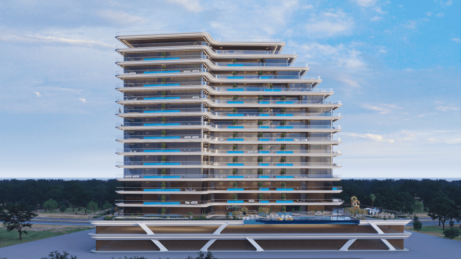 Samana Golf Views exterior view - Dubai Sports City, Dubai - by Samana