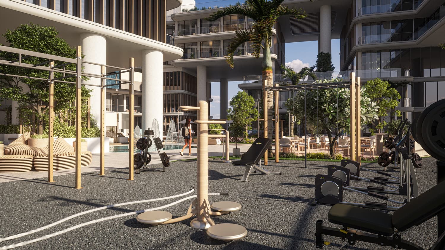 Samana Hills South 2 amenity Outdoor Gym - Dubai Industrial City, Dubai - by Samana