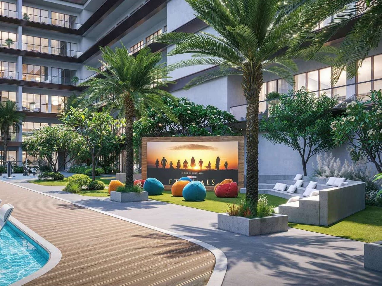 Samana Hills South amenity Amphitheatre - Dubai Industrial City, Dubai - by Samana