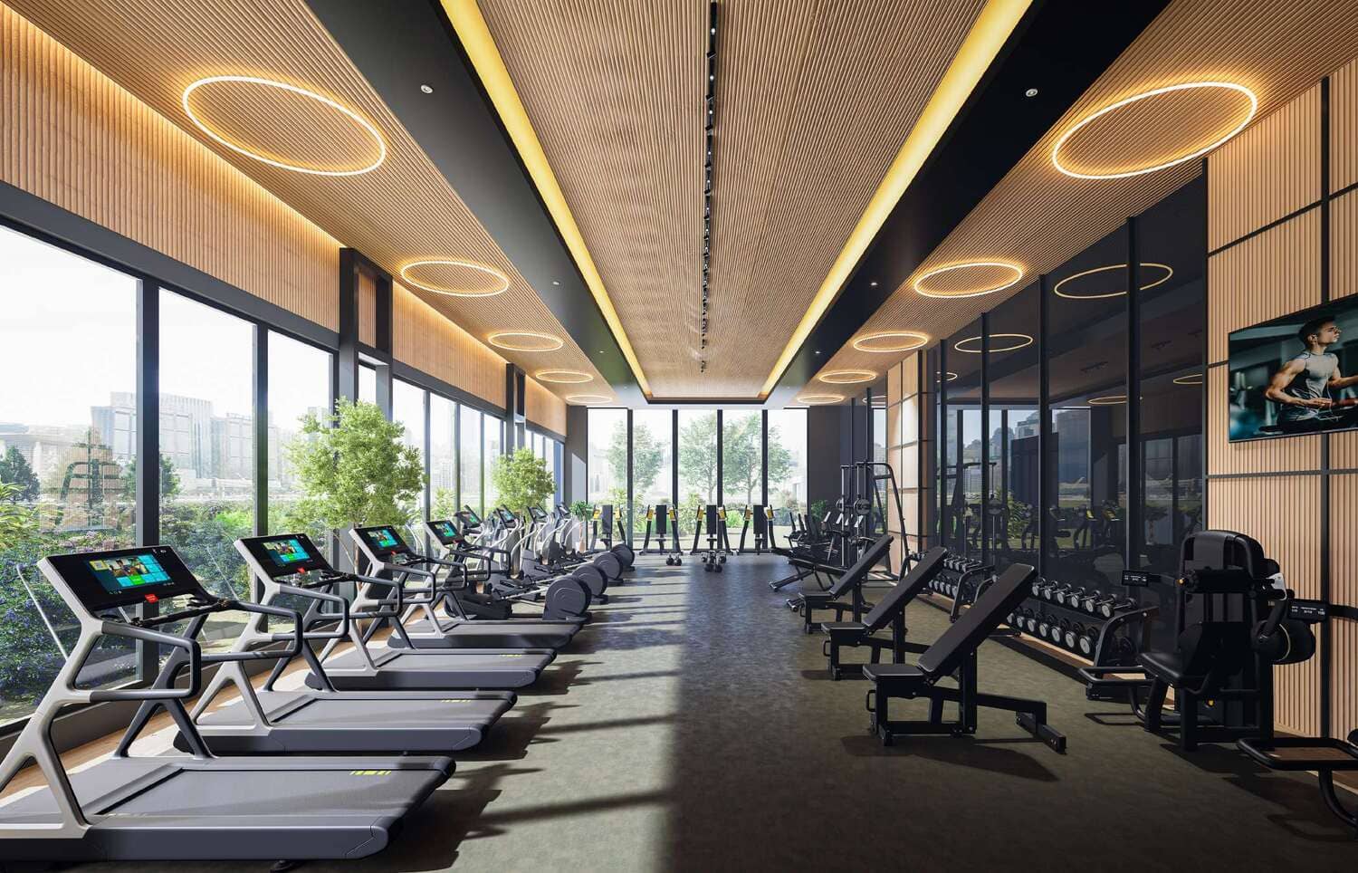 Samana Hills South amenity Fully Equipped Gym - Dubai Industrial City, Dubai - by Samana